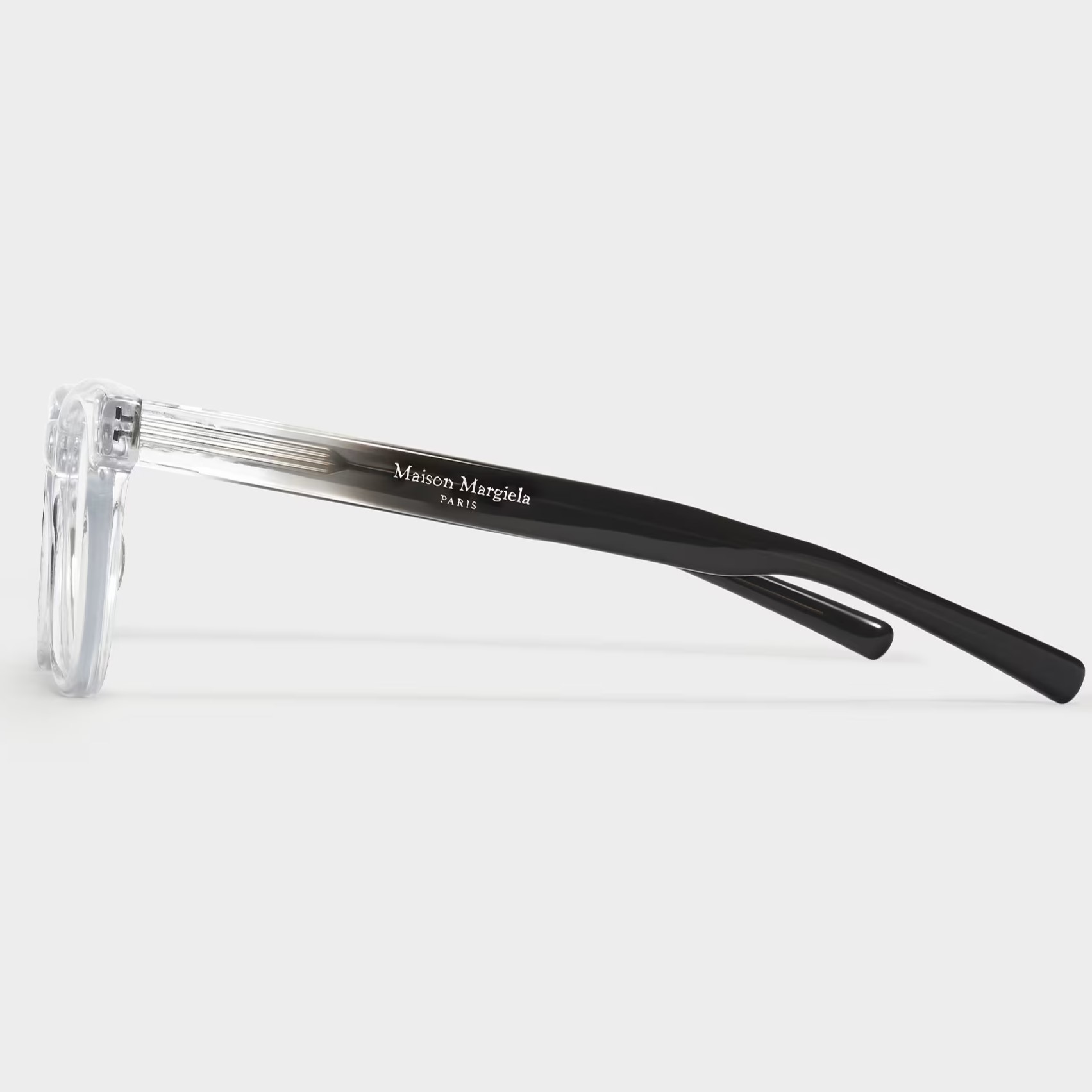 MẮT KÍNH GENTLE MONSTER X MAISON MARGIELA MM010 C1 CLEAR LENSES CLEAR FRAME GRADUATED BLACK TEMPLES 12