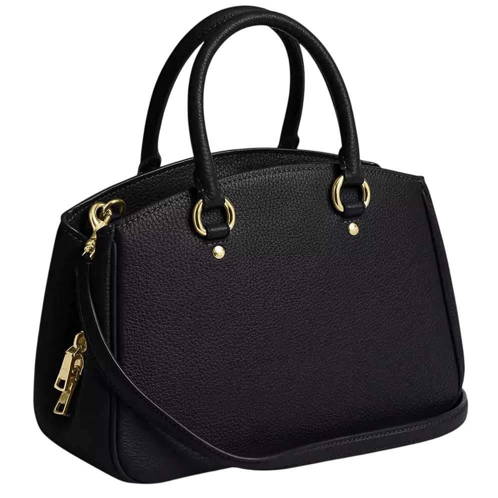 Túi xách Coach nữ Savannah Small Carryall Bag Pebbled Leather Black CAL54 1