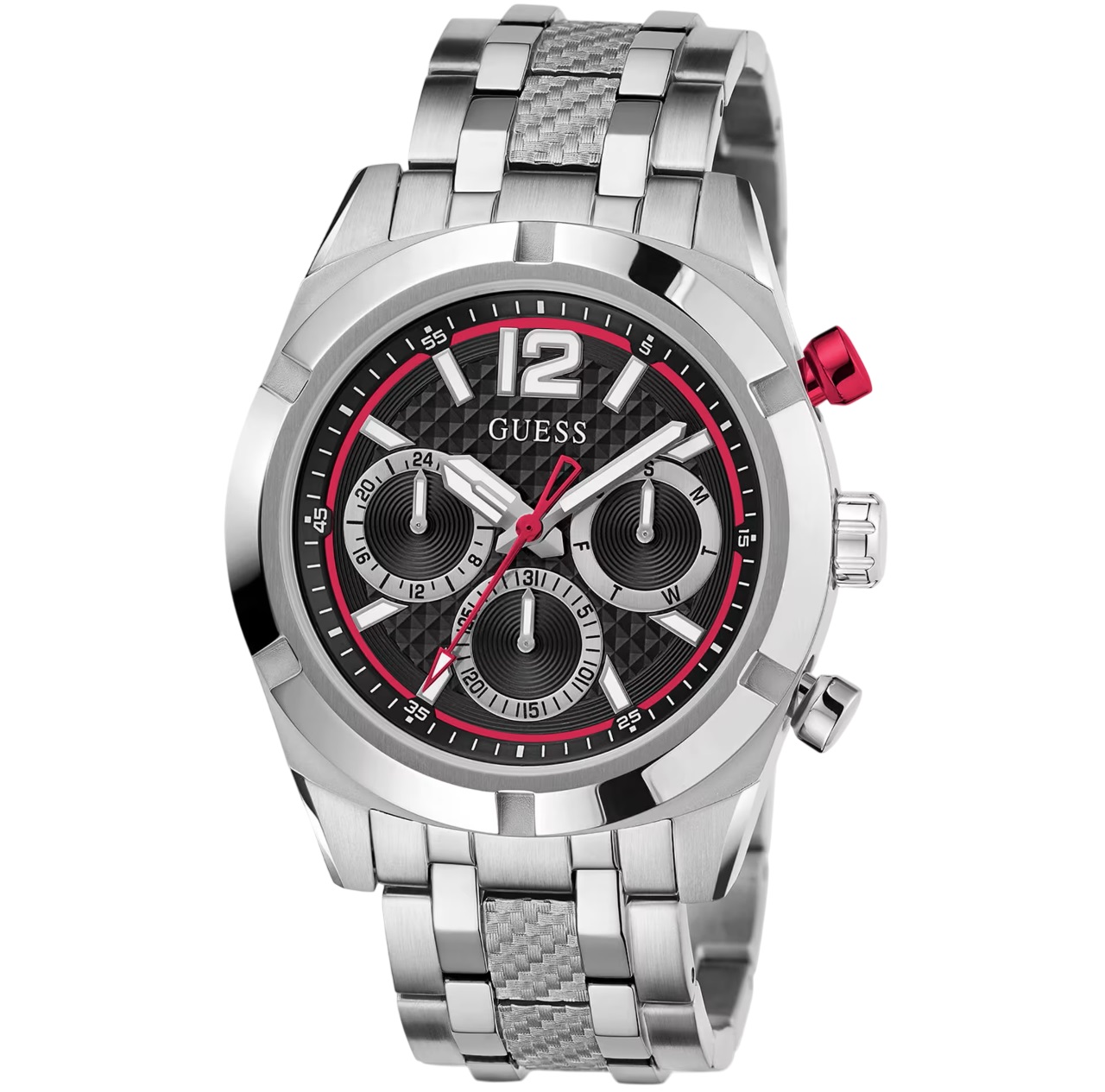 Đồng hồ đeo tay nam Guess Mens Silver Tone Multi-function Watch GW0714G1 5