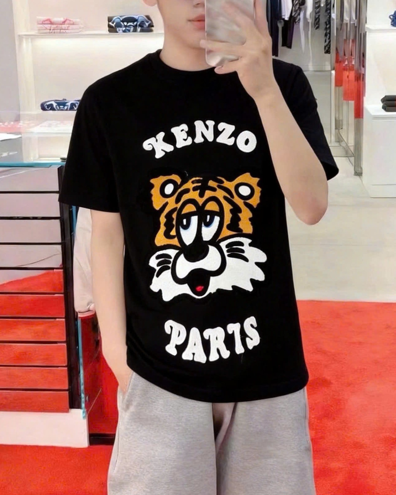 Áo thun nhiều màu đầu cọp Kenzo 1
