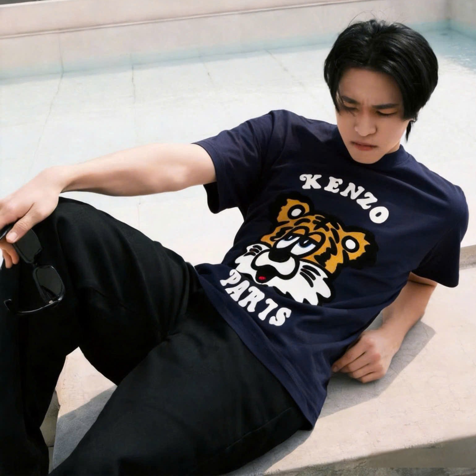 Áo thun nhiều màu đầu cọp Kenzo 3