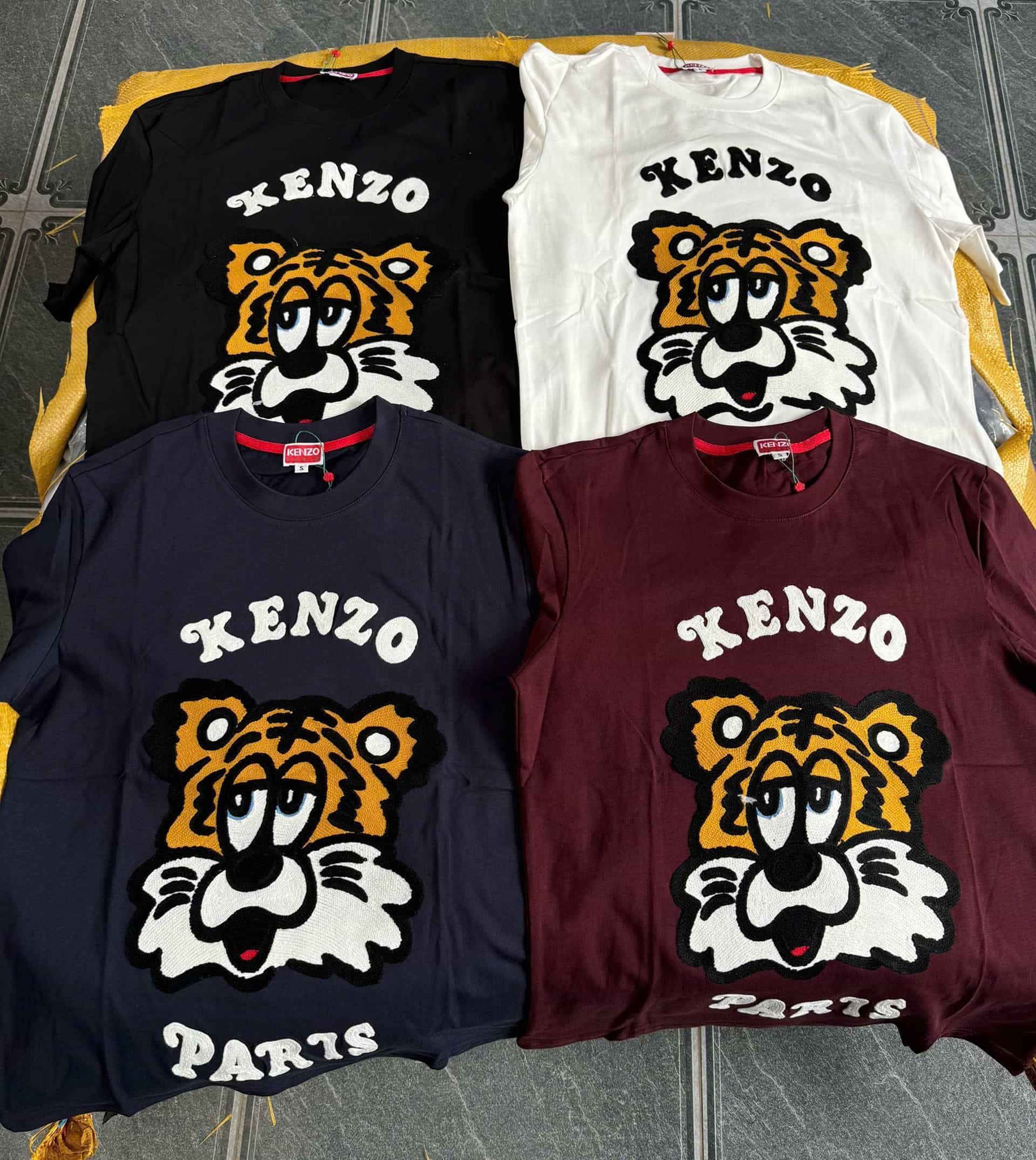 Áo thun nhiều màu đầu cọp Kenzo 6