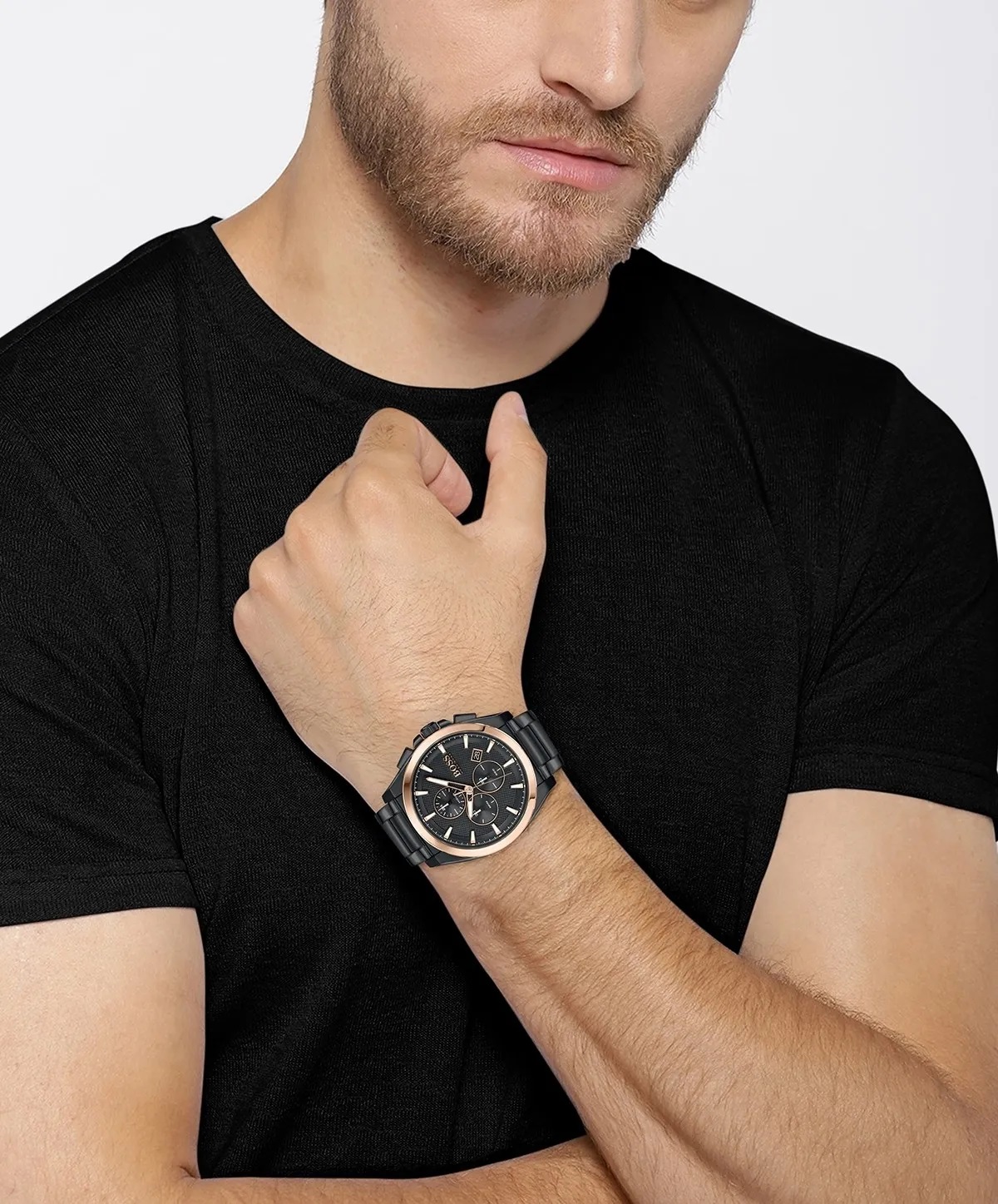 ĐỒNG HỒ ĐEO TAY NAM HUGO BOSS GRANDMASTER BLACK DIAL WATCH HB1513885 10