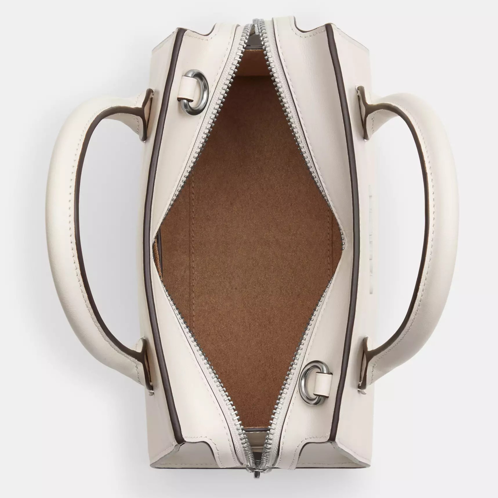 TÚI ĐEO CHÉO NỮ COACH ANDREA CARRYALL BAG SILVER CHALK CP081 5