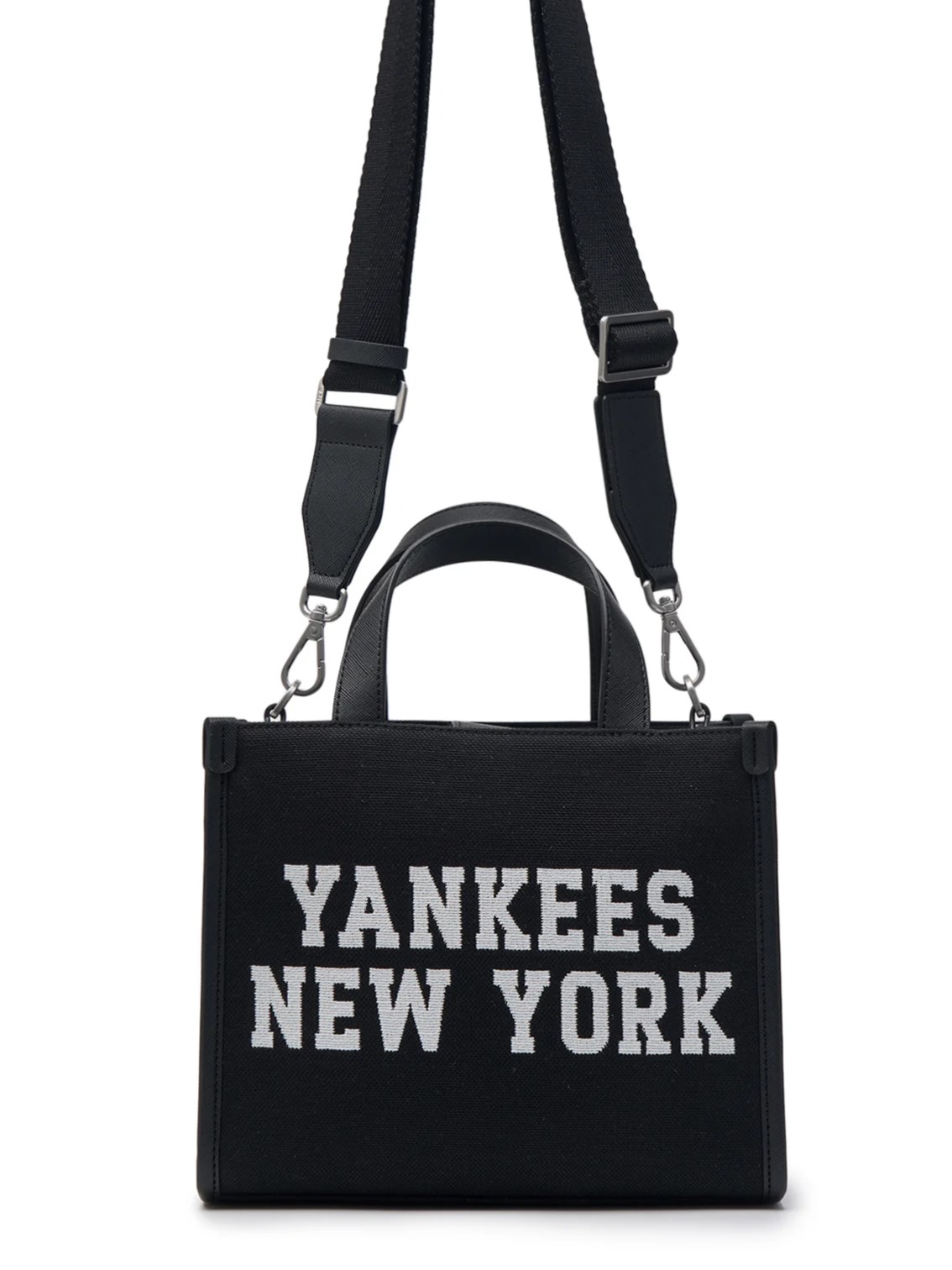 TÚI XÁCH NỮ TOTE MLB JACQUARD VARSITY NEW YORK YANKEES 3AORS024N-50BKS MÀU ĐEN 5