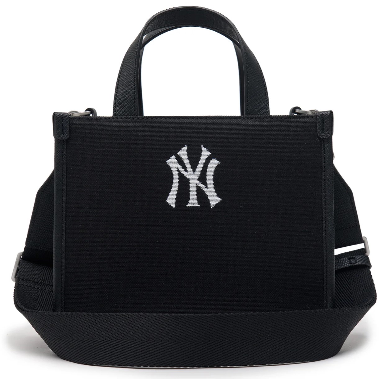 TÚI XÁCH NỮ TOTE MLB JACQUARD VARSITY NEW YORK YANKEES 3AORS024N-50BKS MÀU ĐEN 7