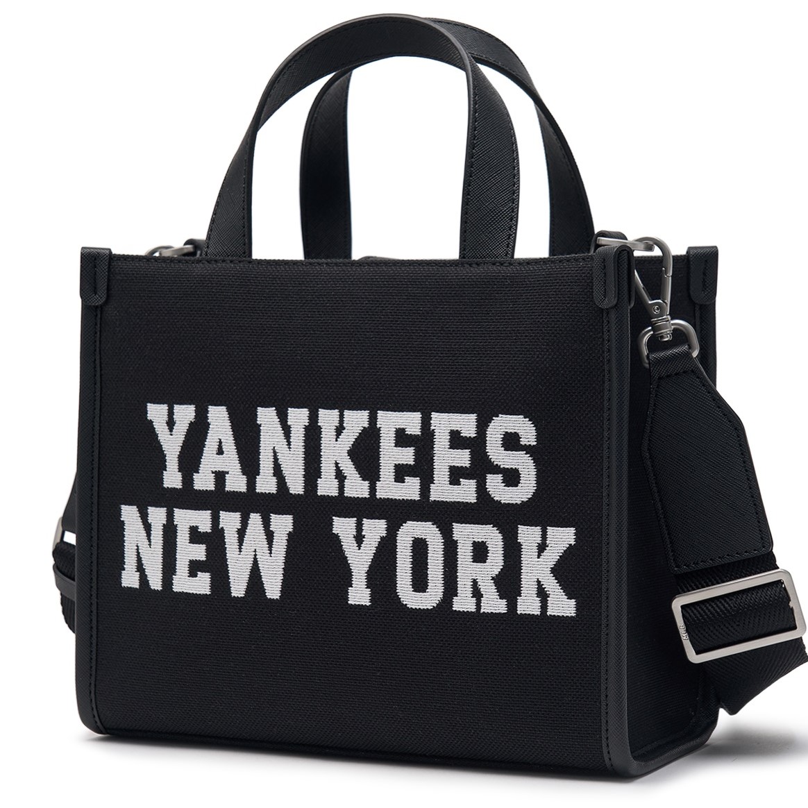 TÚI XÁCH NỮ TOTE MLB JACQUARD VARSITY NEW YORK YANKEES 3AORS024N-50BKS MÀU ĐEN 8