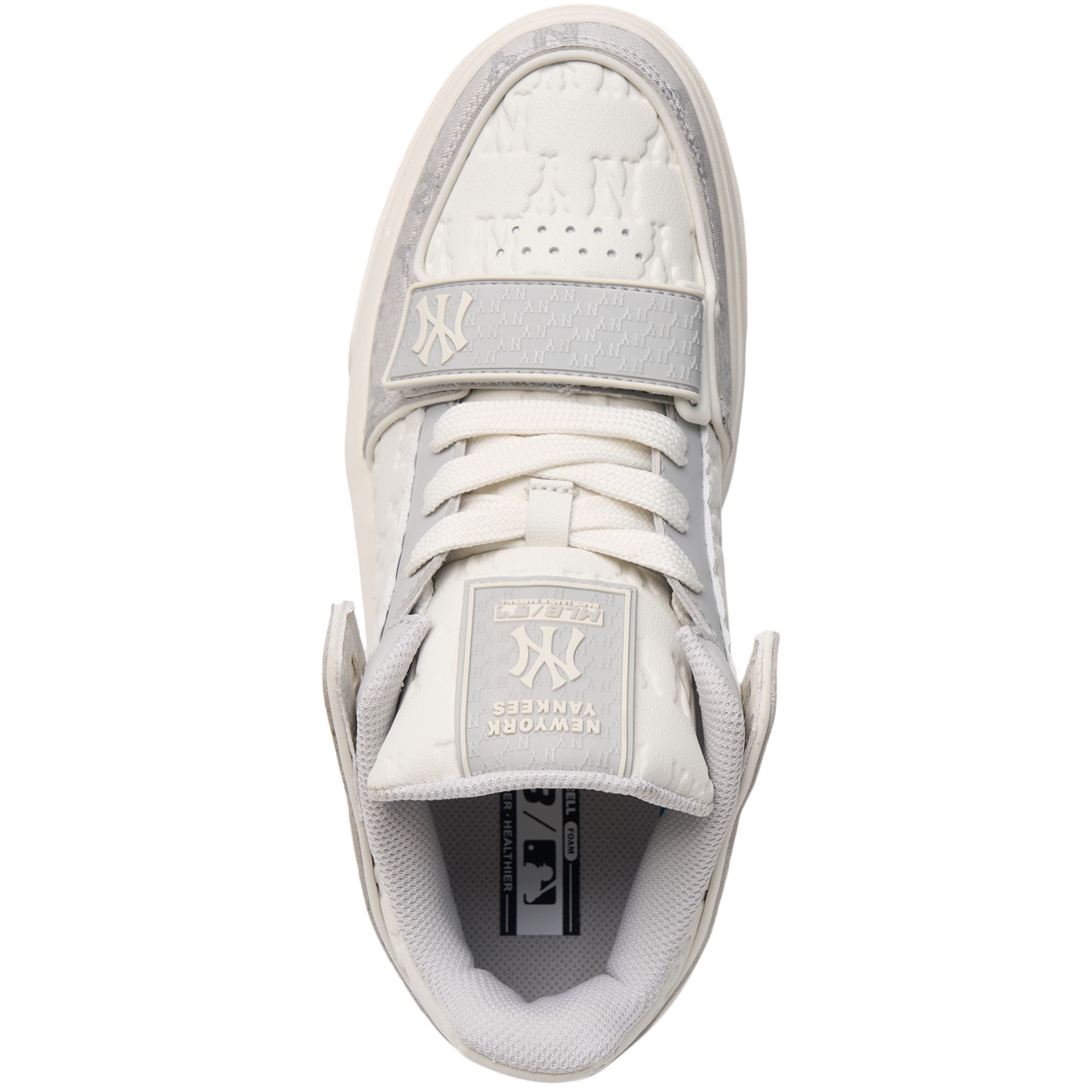 GIÀY SNEAKERS MLB NY CHUNKY LINER MID CLASSIC MONOGRAM NEW YORK YANKEES GRAY 3ASXCMM4N-50GRS 7