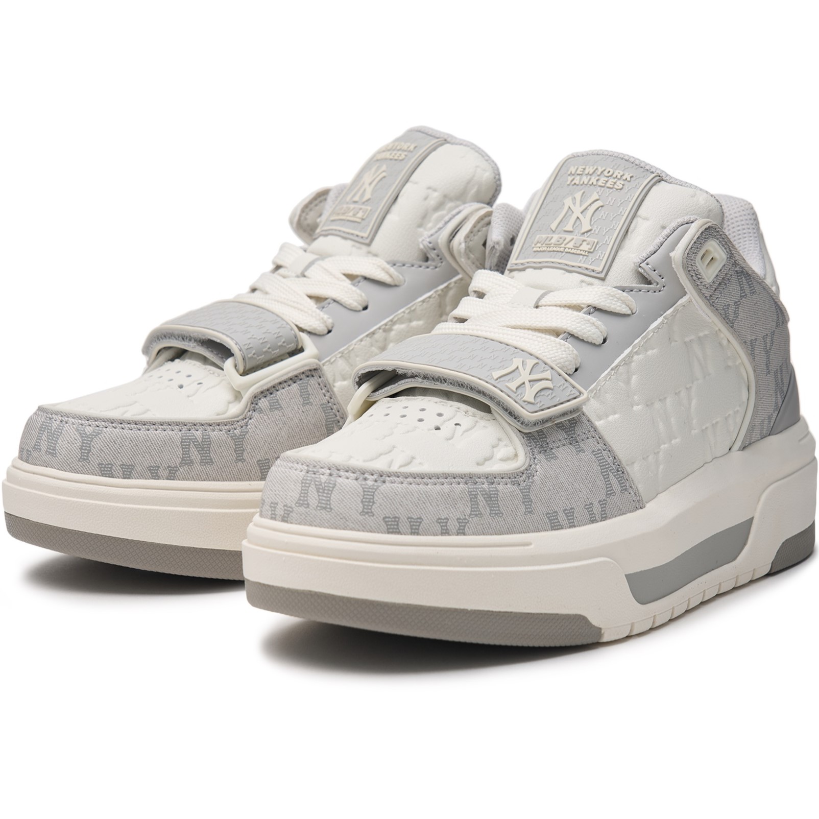 GIÀY SNEAKERS MLB NY CHUNKY LINER MID CLASSIC MONOGRAM NEW YORK YANKEES GRAY 3ASXCMM4N-50GRS 8