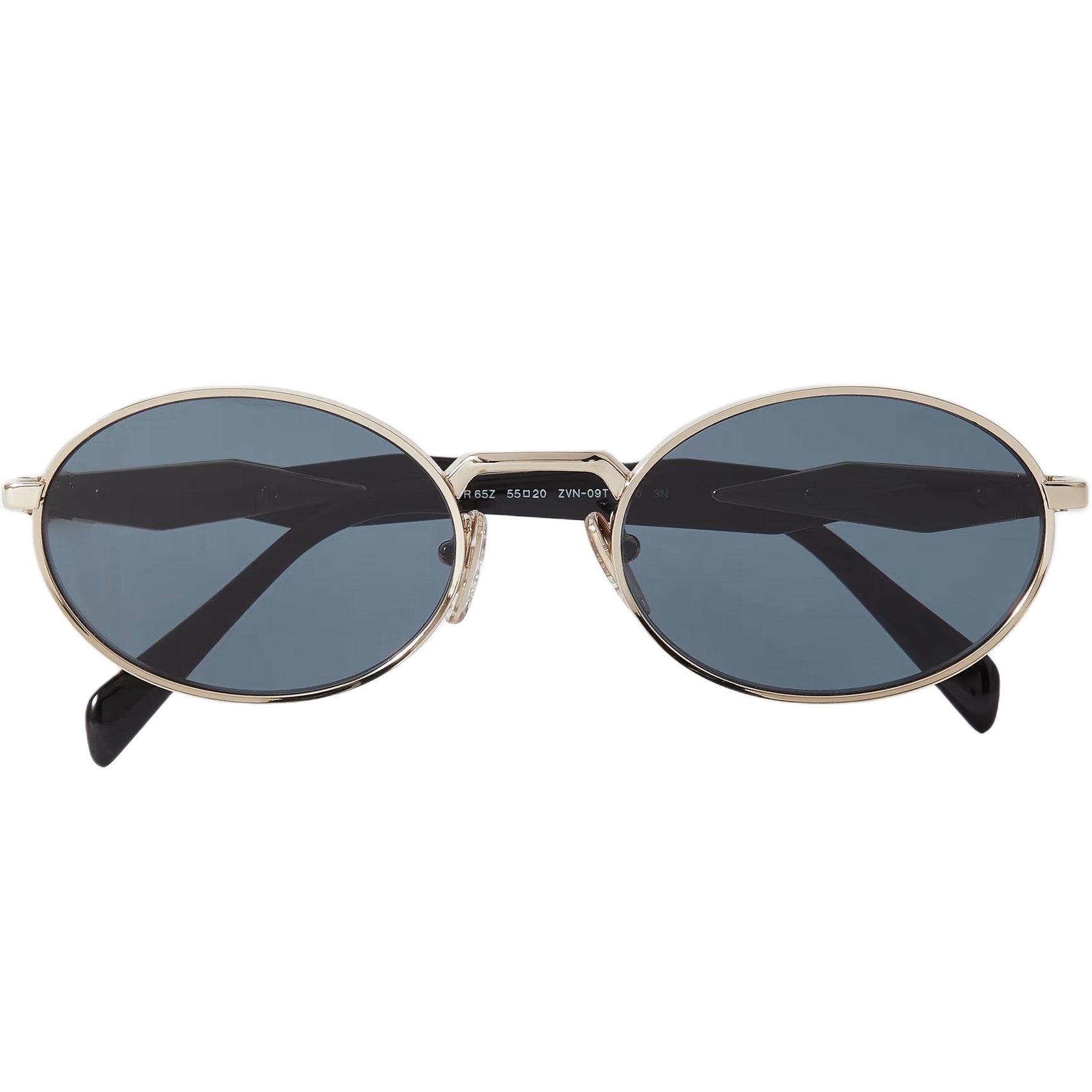 Mắt kính unisex Prada Oval-frame acetate and gold-tone sunglasses Graphite Lenses SPR65Z 6