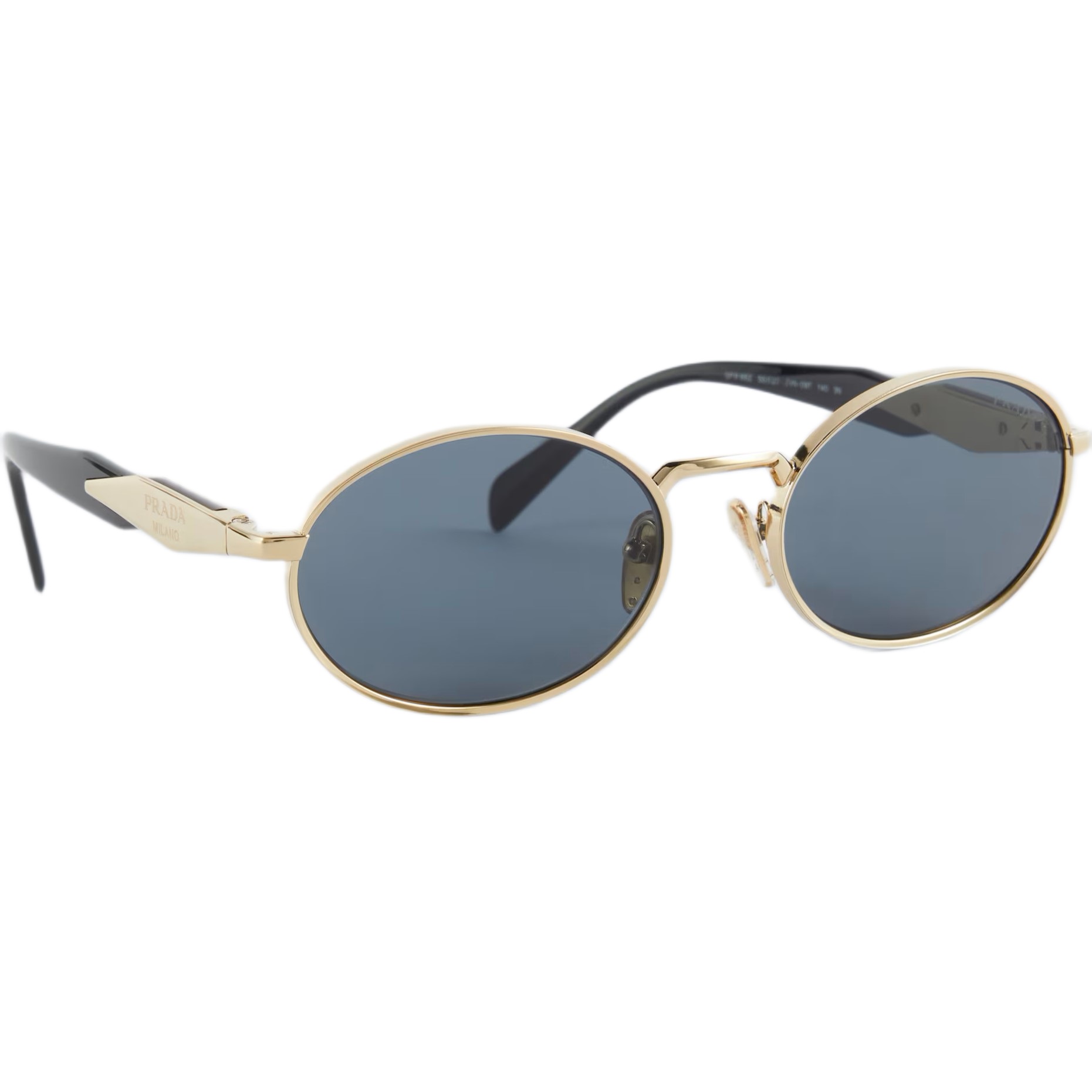 Mắt kính unisex Prada Oval-frame acetate and gold-tone sunglasses Graphite Lenses SPR65Z 13
