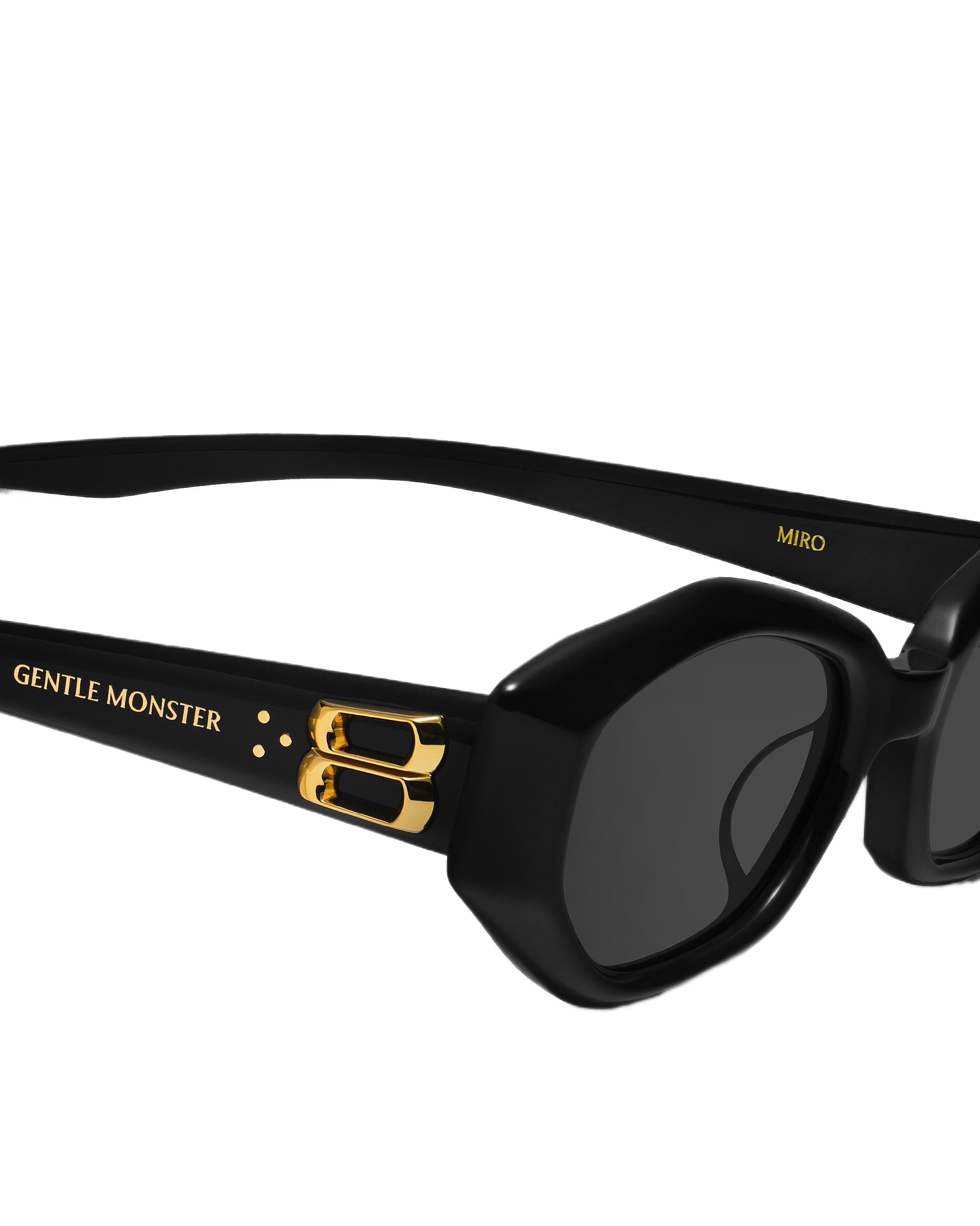 Mắt kính Gentle Monster Miro 01 Gray Lenses Black Acetate Frame 5