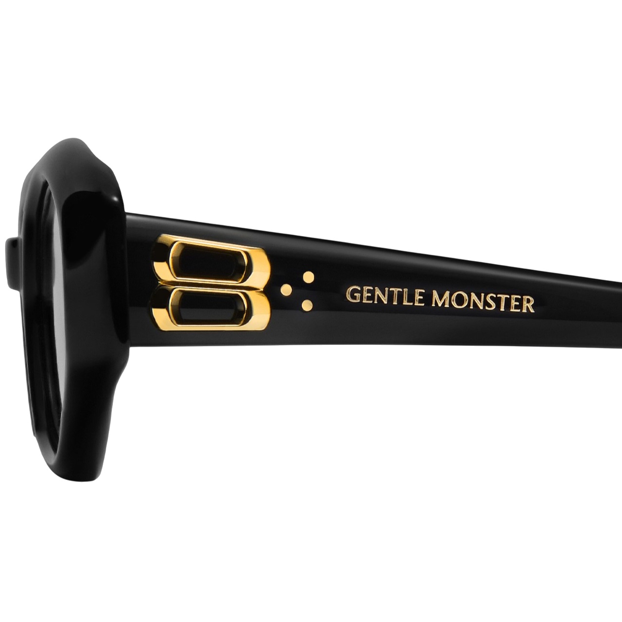 Mắt kính Gentle Monster Miro 01 Gray Lenses Black Acetate Frame 1