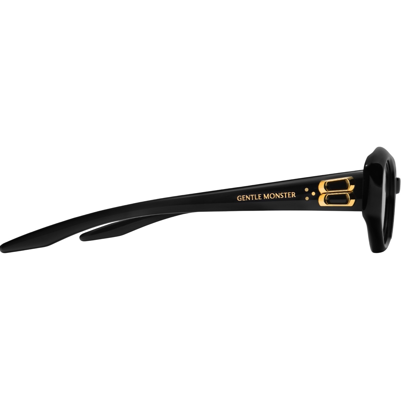 Mắt kính Gentle Monster Miro 01 Gray Lenses Black Acetate Frame 2