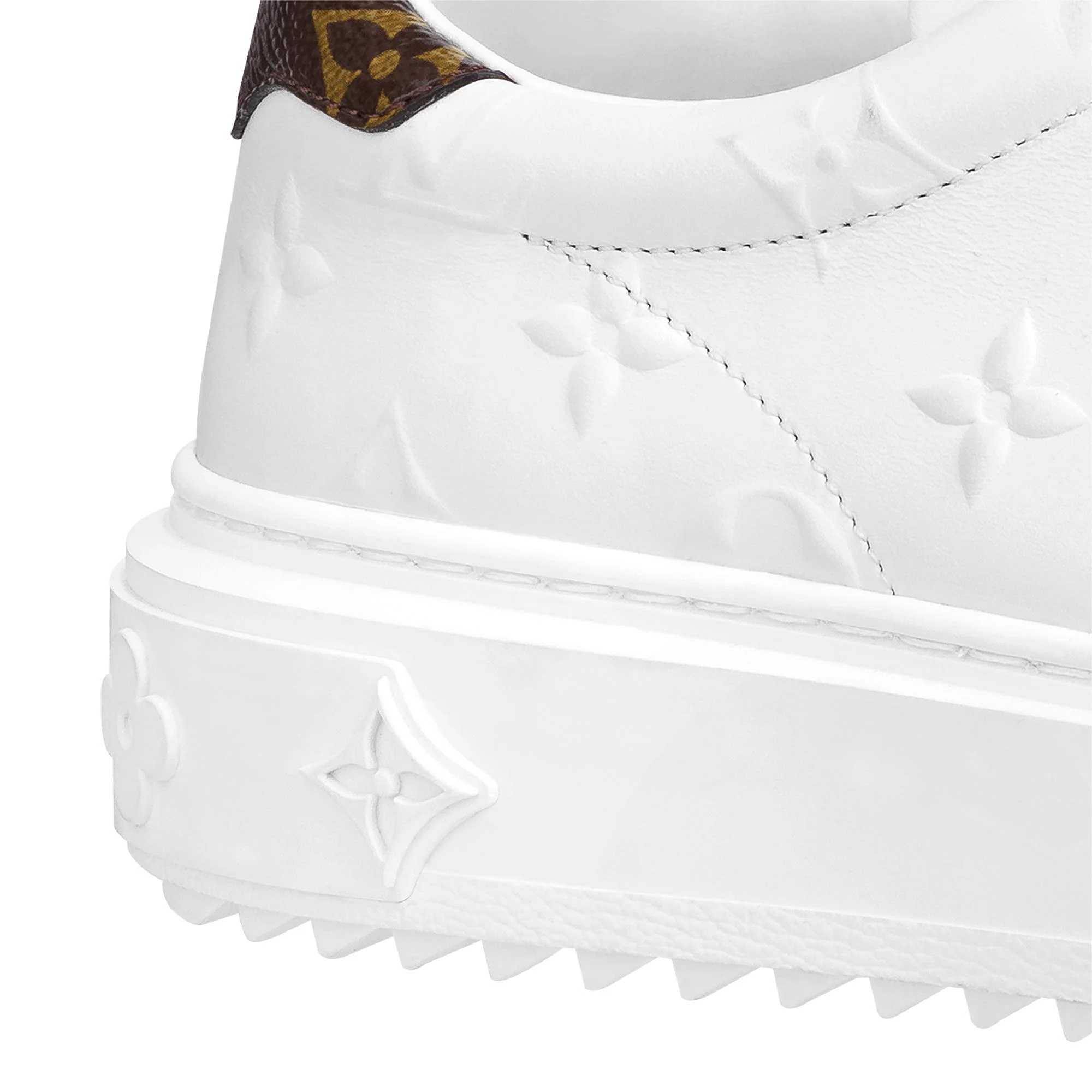 GIÀY SNEAKER LV NỮ LOUIS VUITTON TIME OUT SNEAKER OBSOLETES DO NOT TOUCH WHITE MONOGRAM-DEBOSSED CALF LEATHER 5
