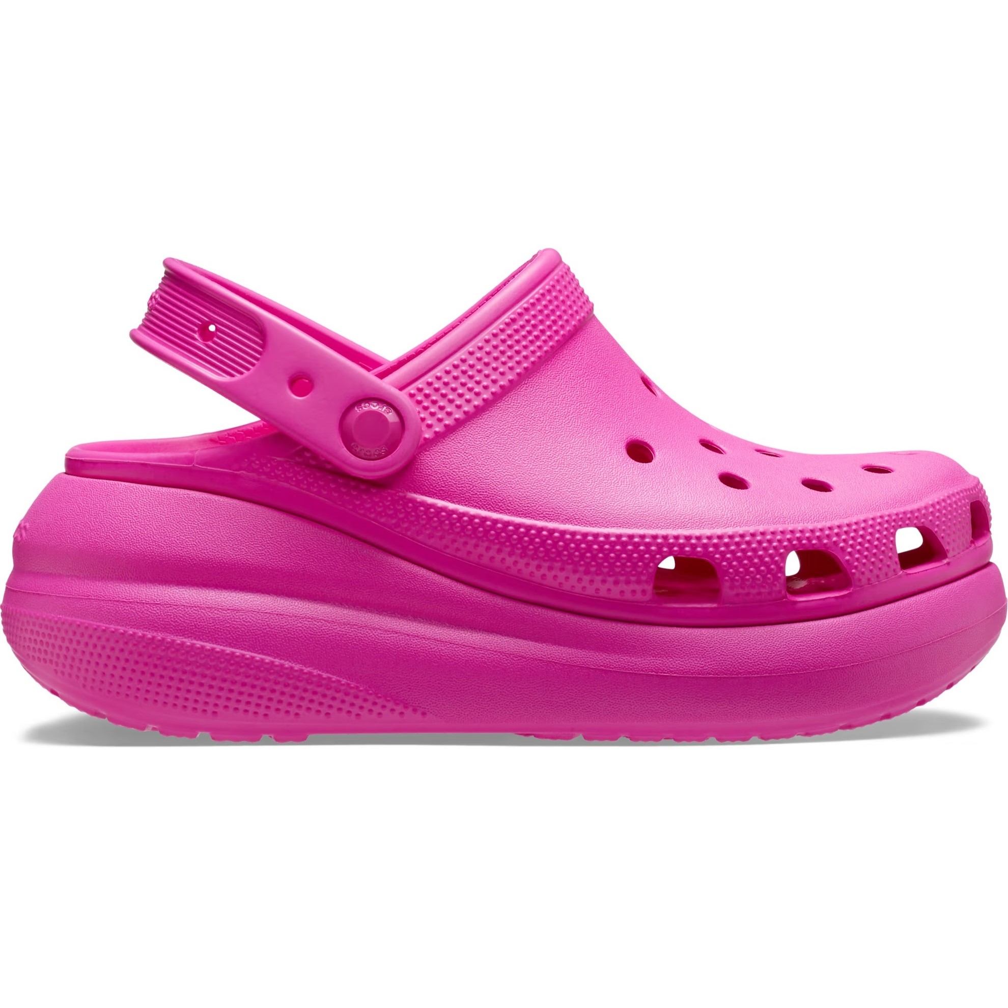Dép đế cao màu hồng Crocs Classic Crush Shimmer Clog Women Sandal Juice 1