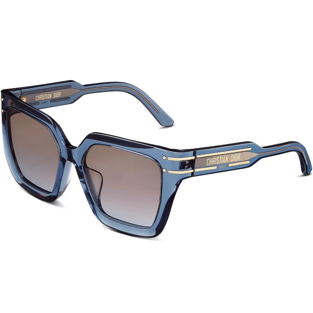 Mắt kính Dior Diorsignature S10F 30F2 Shiny Blue Sunglasses 1