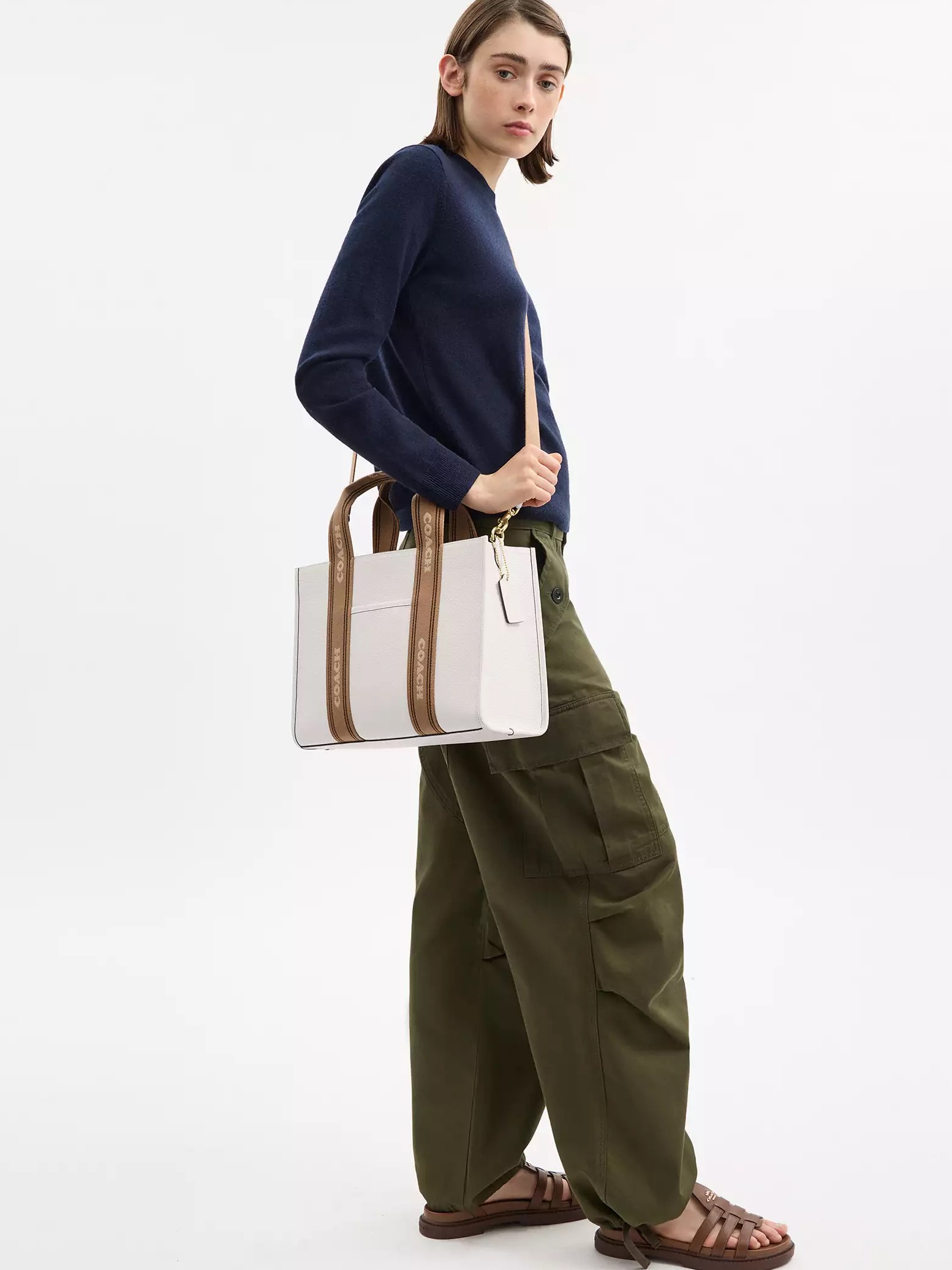 Túi nữ Coach Smith Tote Bag Chalk Multi CBM10 3