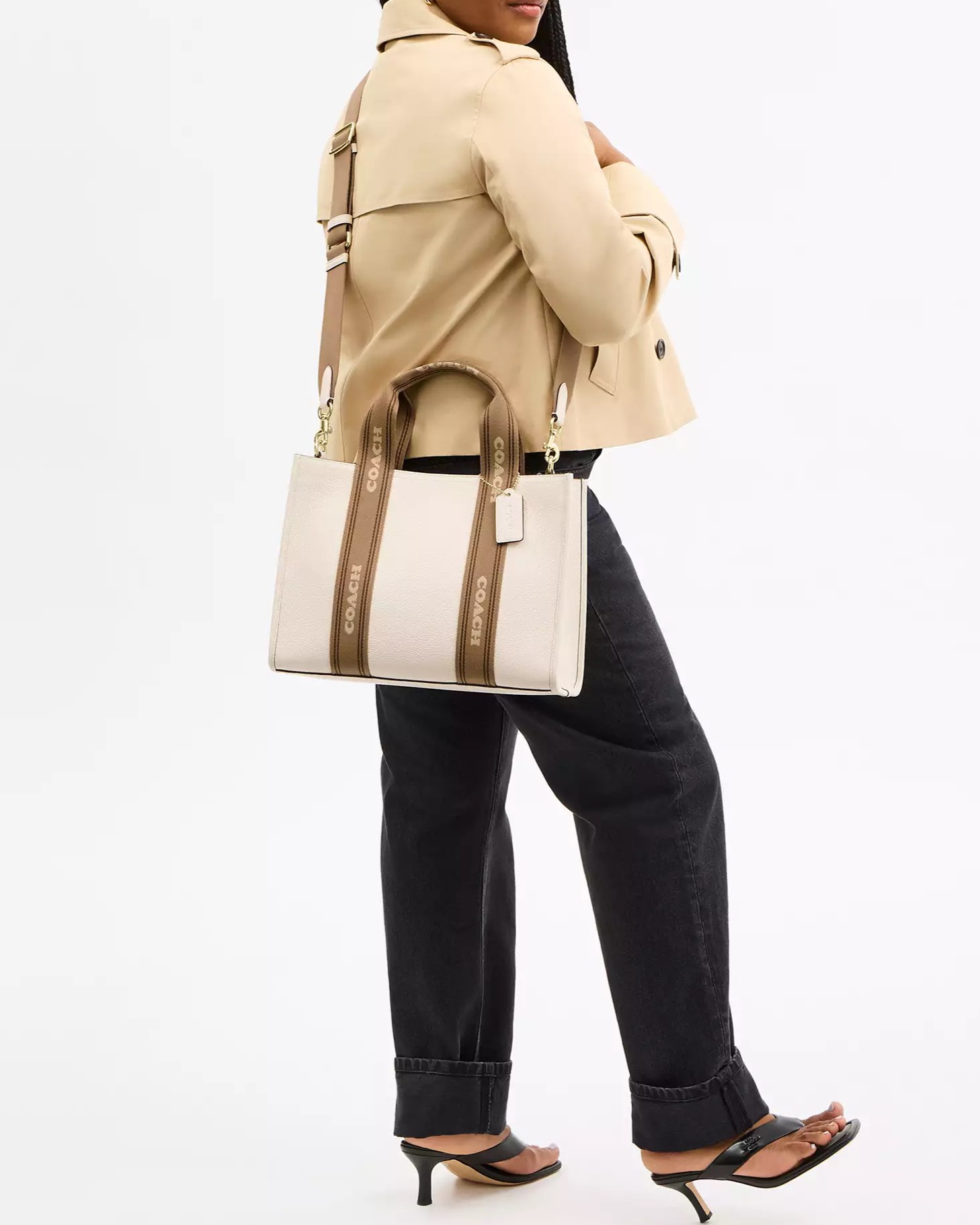 Túi nữ Coach Smith Tote Bag Chalk Multi CBM10 7