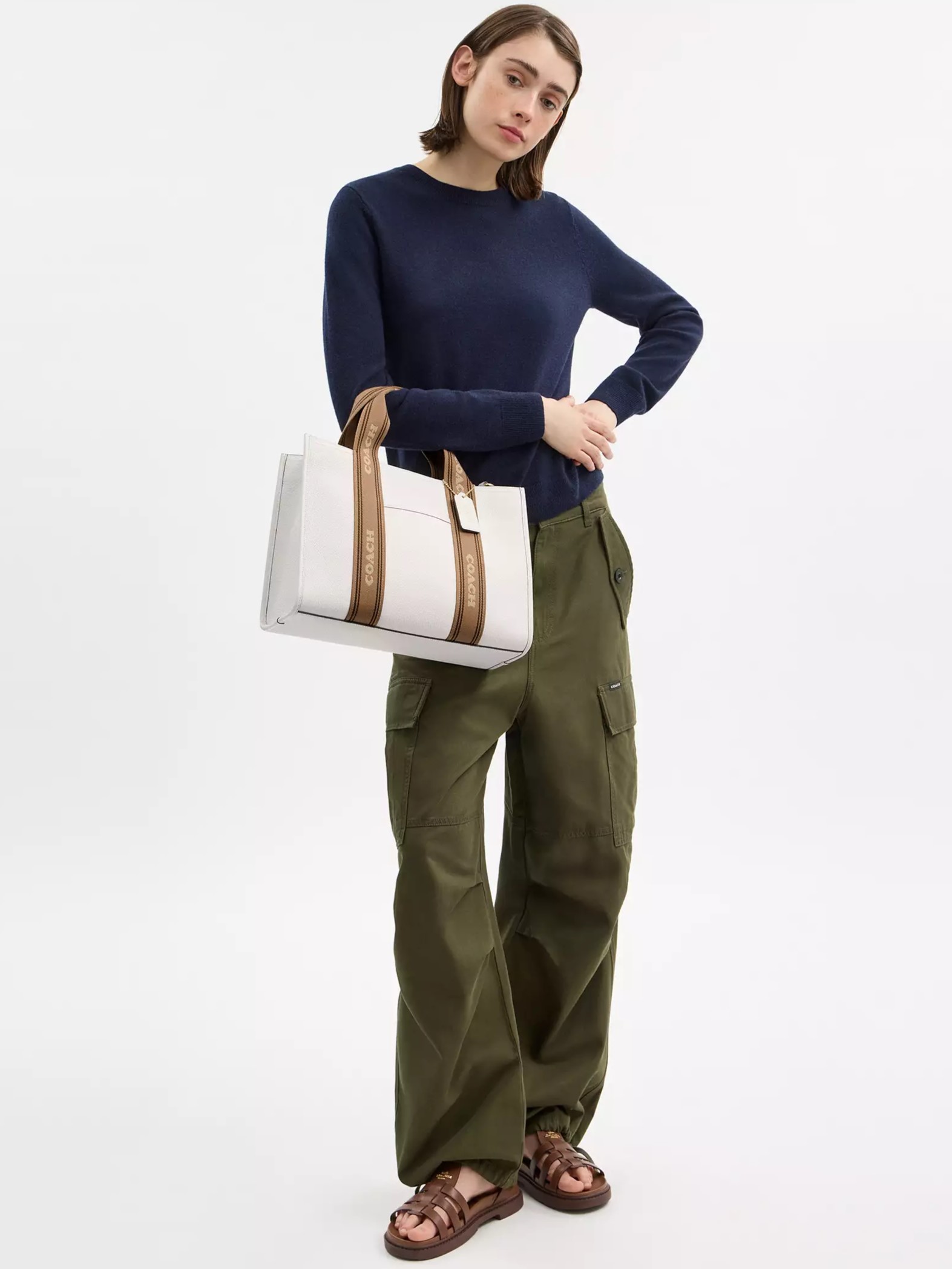 Túi nữ Coach Smith Tote Bag Chalk Multi CBM10 9