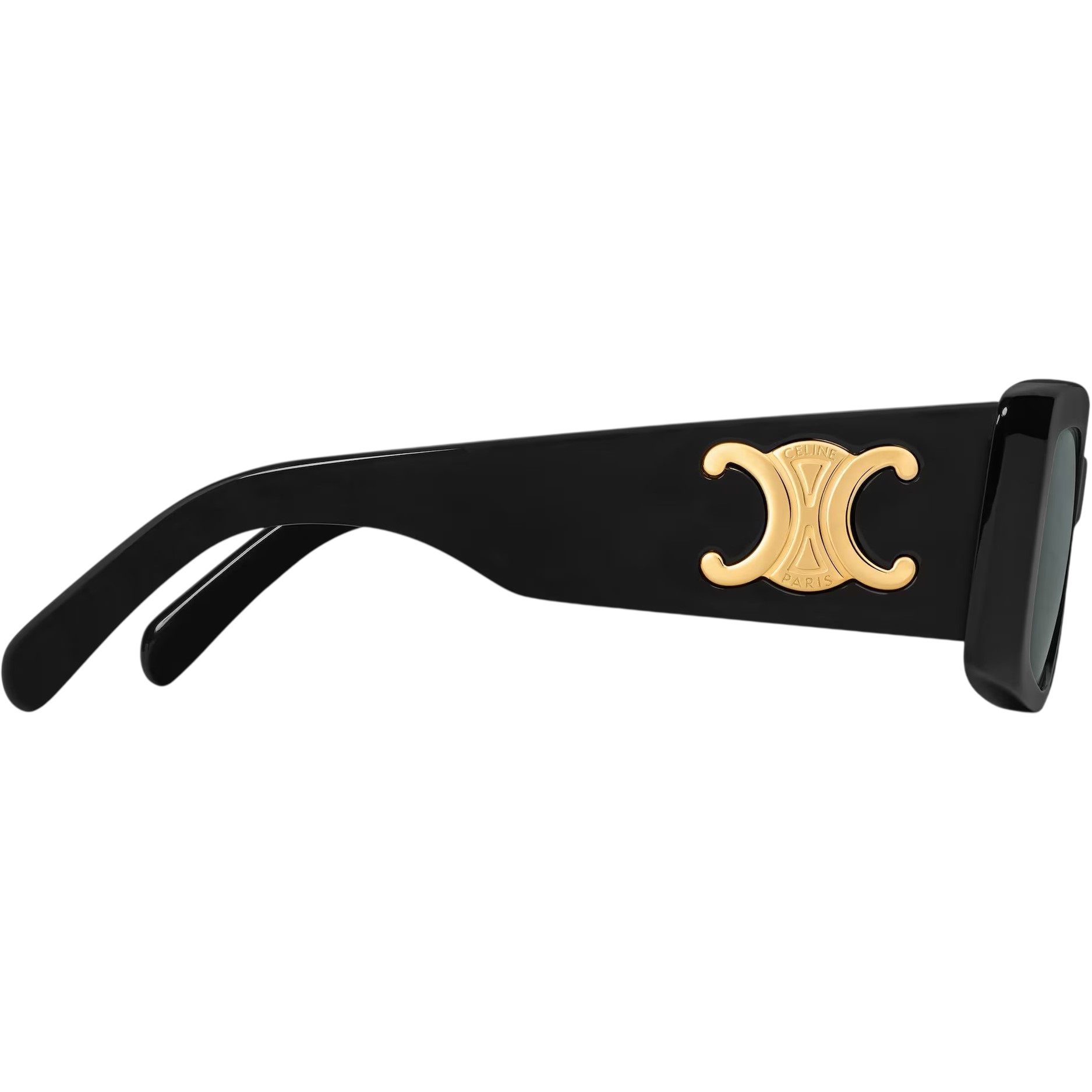 Mắt kính Celine Triomphe XL 01 sunglasses in Acetate Black Gold 4S282 5