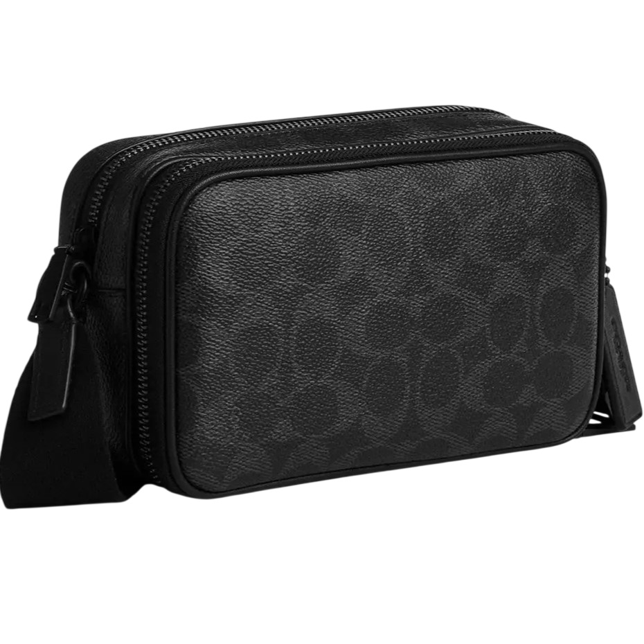 Túi đeo chéo Coach Colton Crossbody Bag 19 In Signature Canvas Matte Black CET55 2
