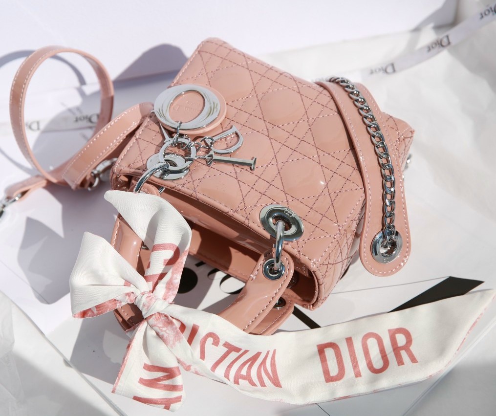 Túi xách Handbag Dior Lady Matte Ultra Hồng Nude mini 3 ô 791  Hằng Lê  Shop