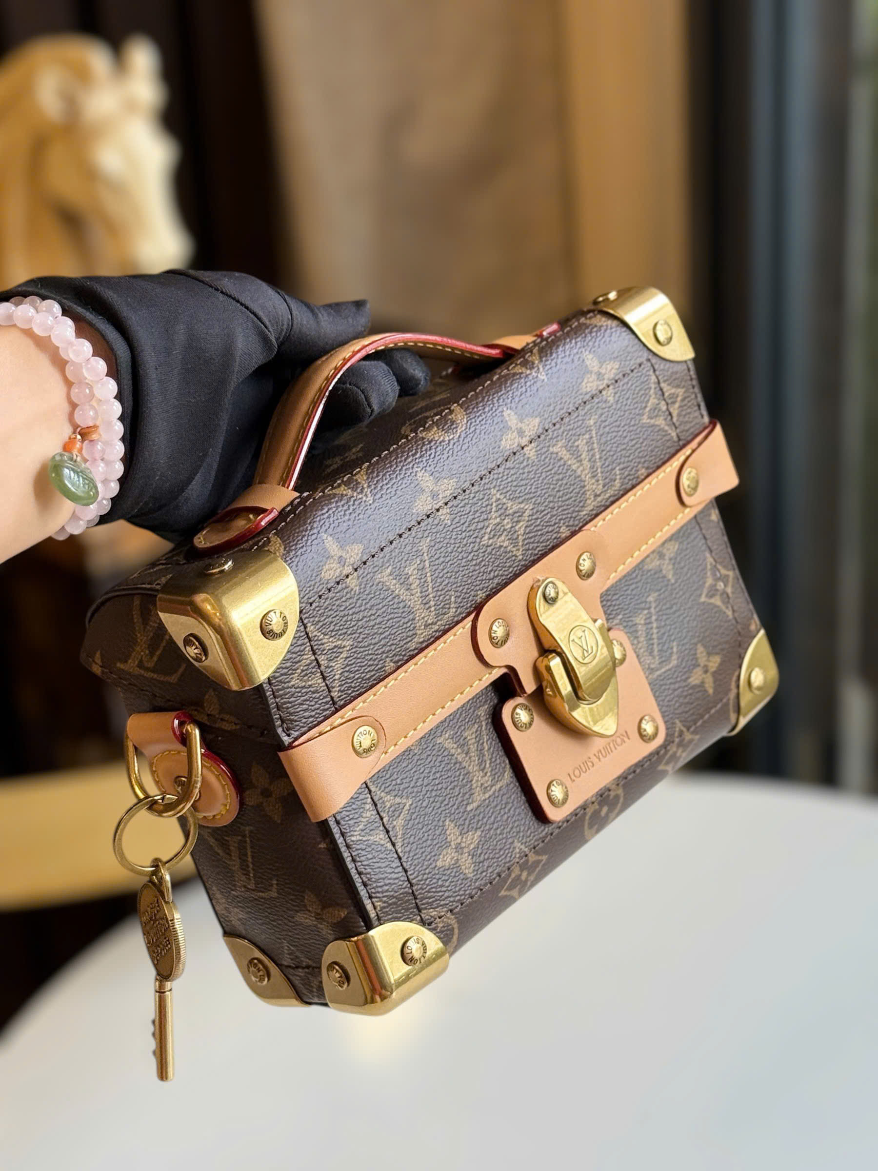 Túi xách cốp LV Louis Vuitton Soul Trunk Monogram Dust Canvas M11535 5