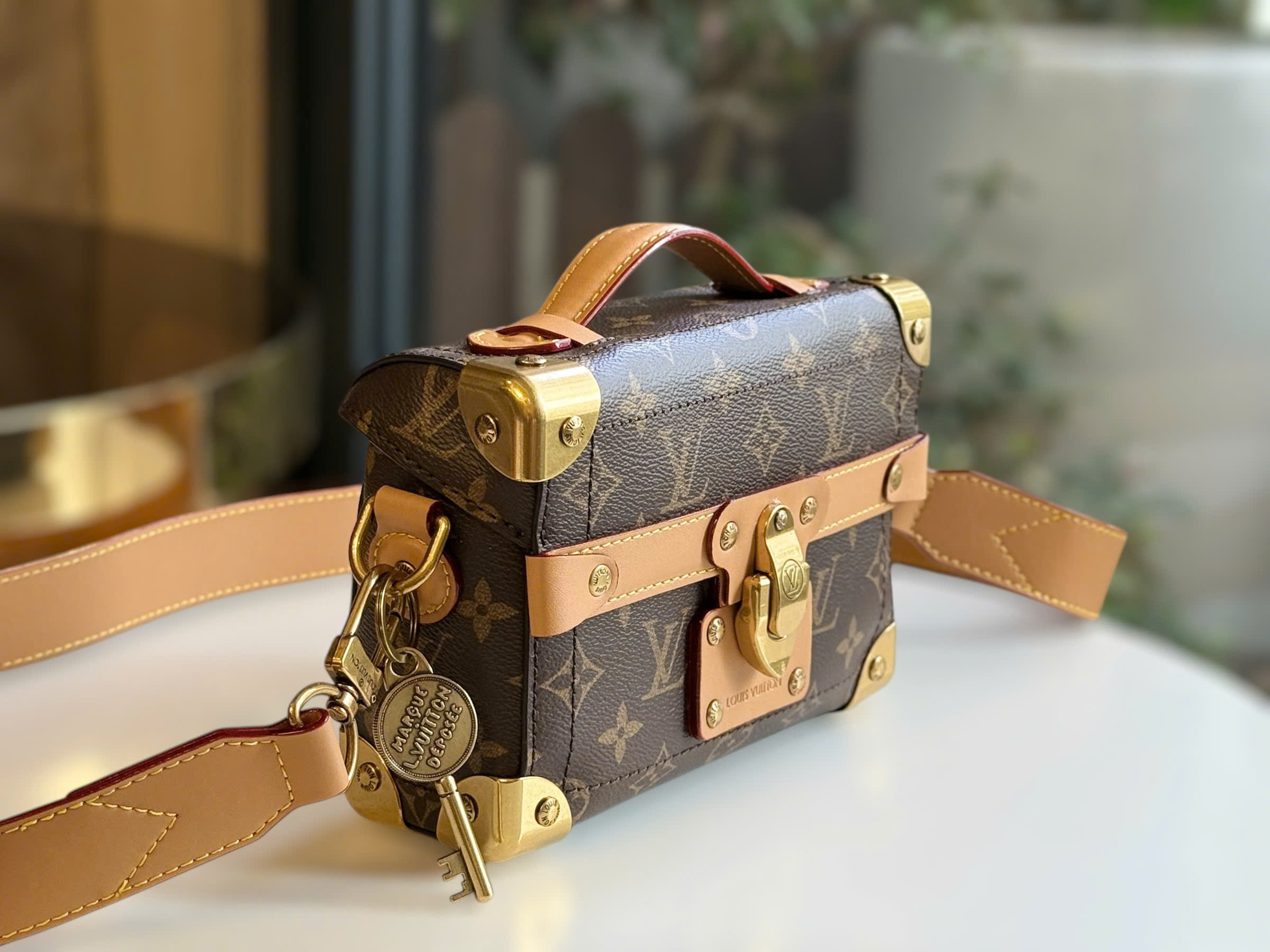 Túi xách cốp LV Louis Vuitton Soul Trunk Monogram Dust Canvas M11535 6