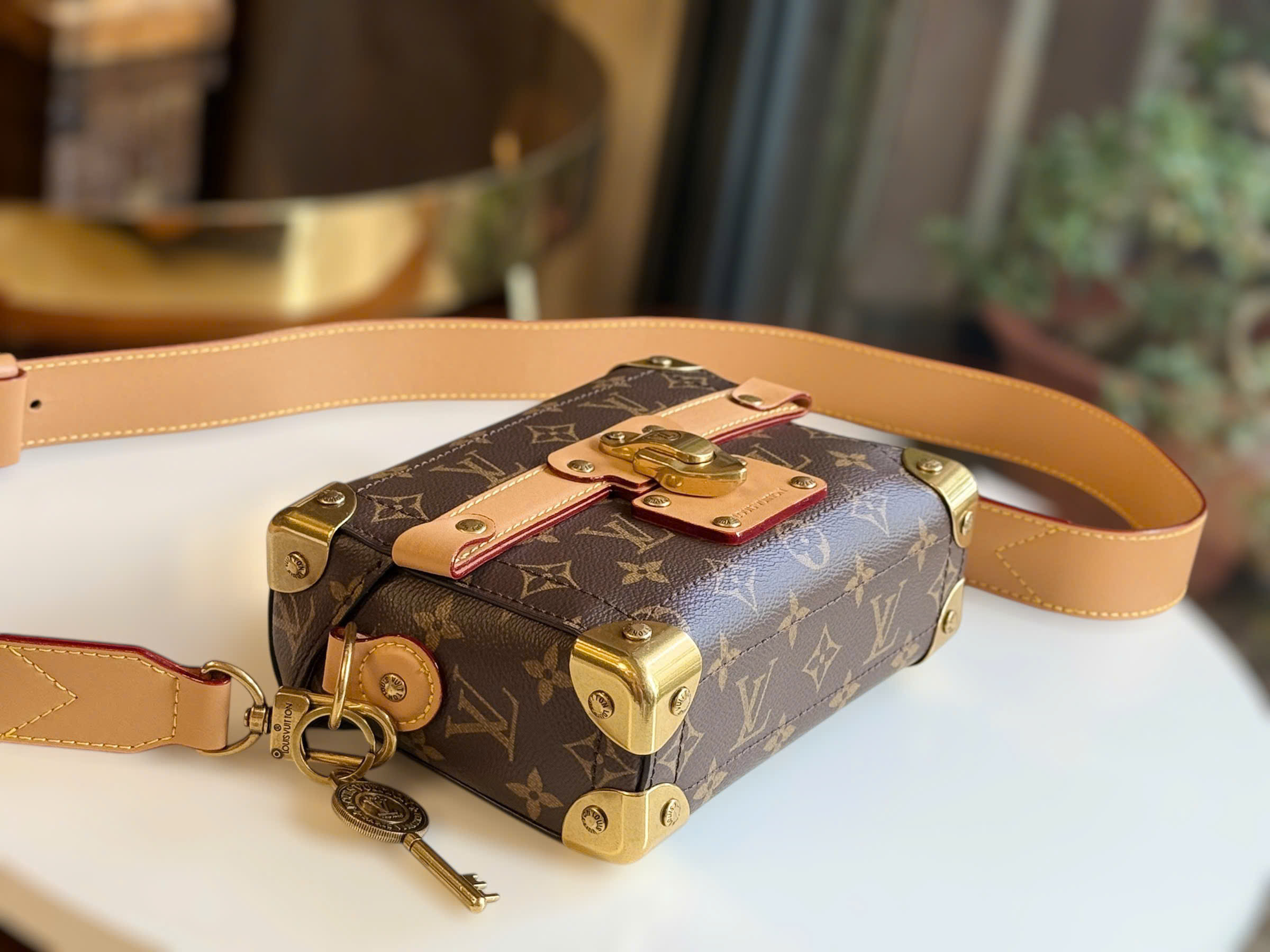 Túi xách cốp LV Louis Vuitton Soul Trunk Monogram Dust Canvas M11535 7