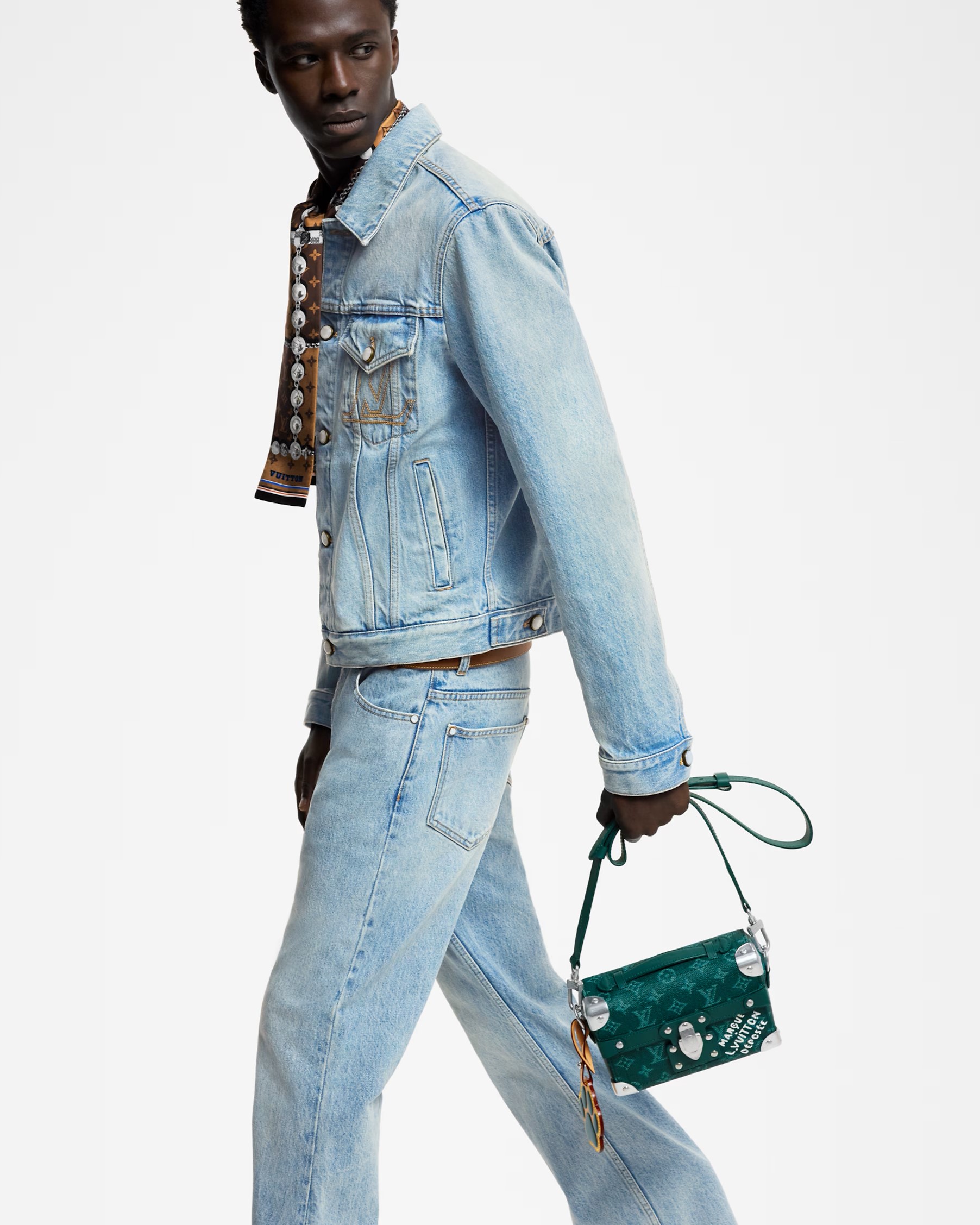 Túi xách cốp LV Louis Vuitton Soul Trunk Monogram Heritage Canvas Green M12686 2
