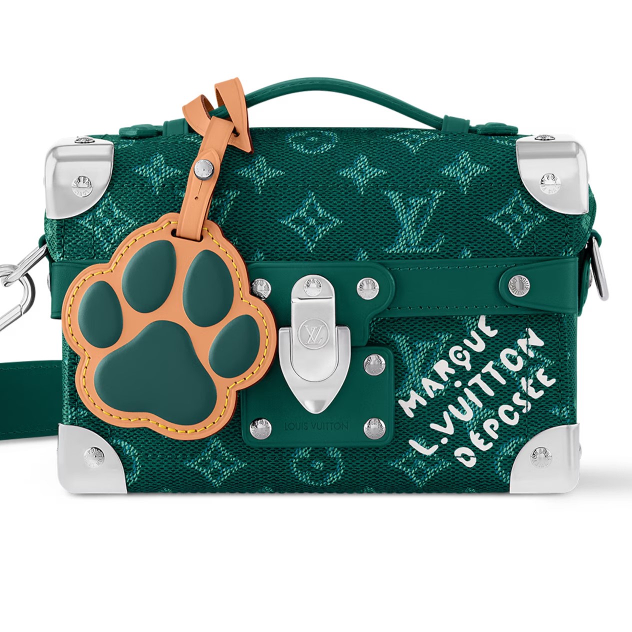 Túi xách cốp LV Louis Vuitton Soul Trunk Monogram Heritage Canvas Green M12686 4