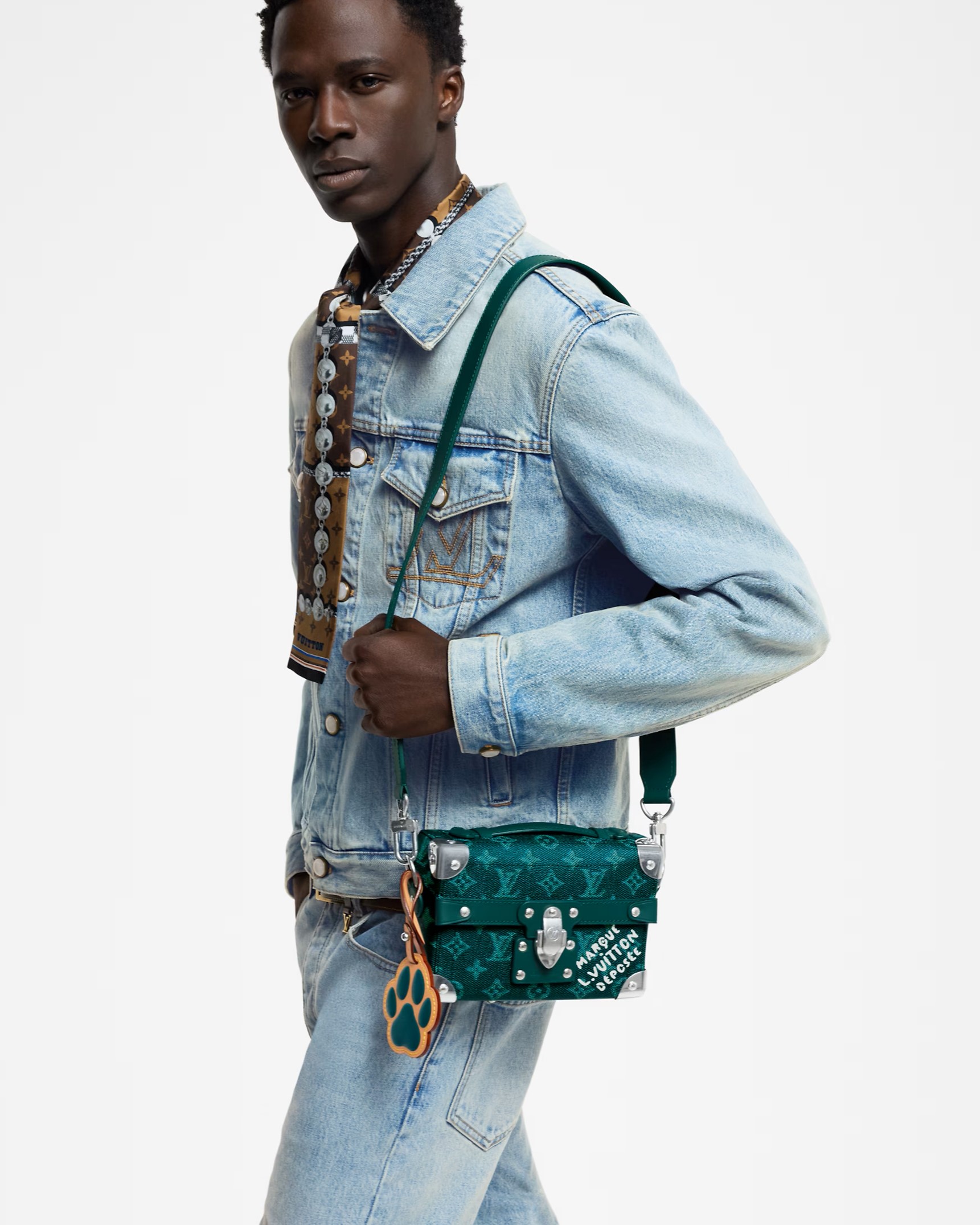 Túi xách cốp LV Louis Vuitton Soul Trunk Monogram Heritage Canvas Green M12686 5