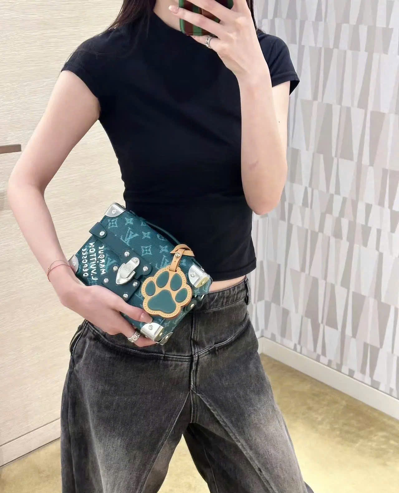 Túi xách cốp LV Louis Vuitton Soul Trunk Monogram Heritage Canvas Green M12686 6