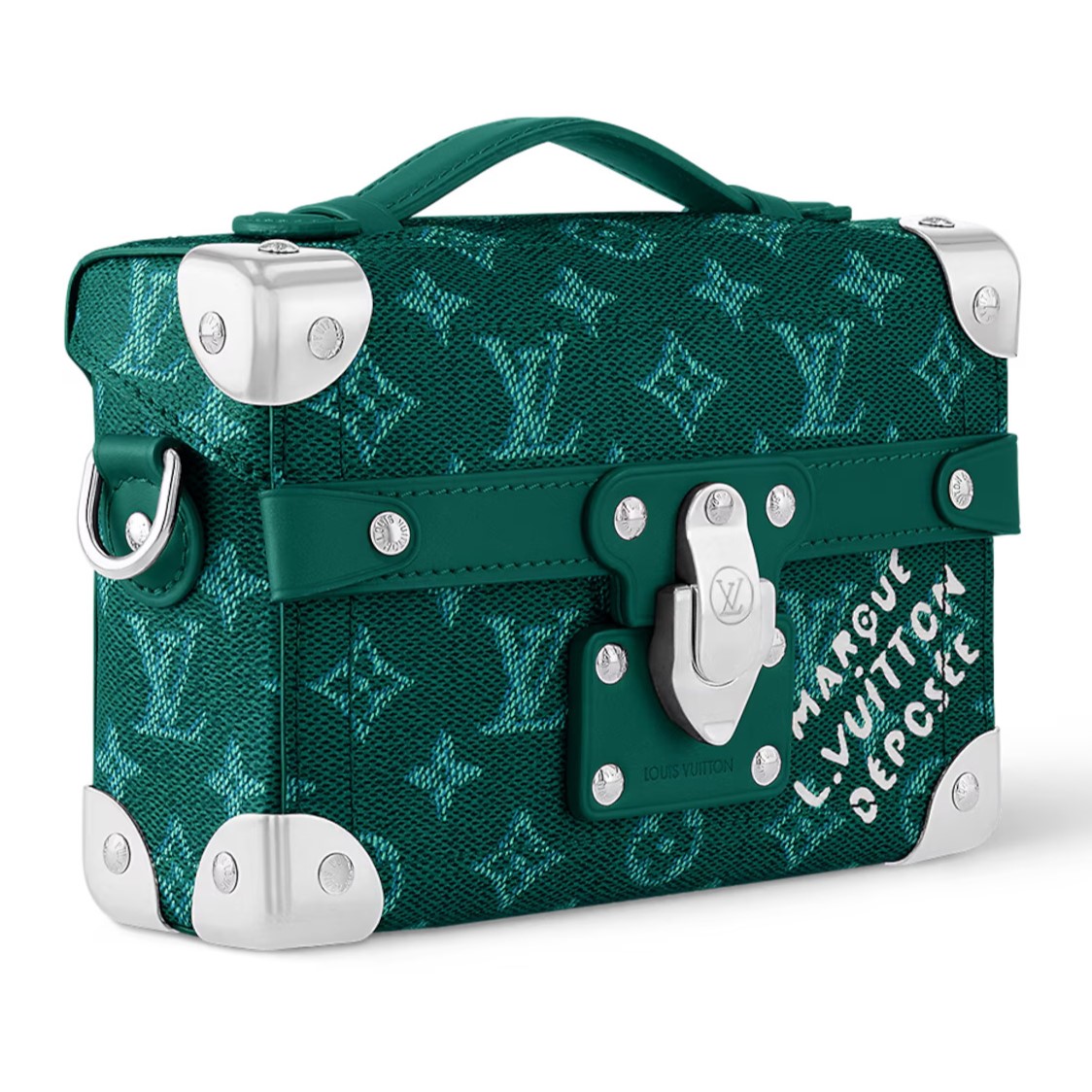 Túi xách cốp LV Louis Vuitton Soul Trunk Monogram Heritage Canvas Green M12686 7