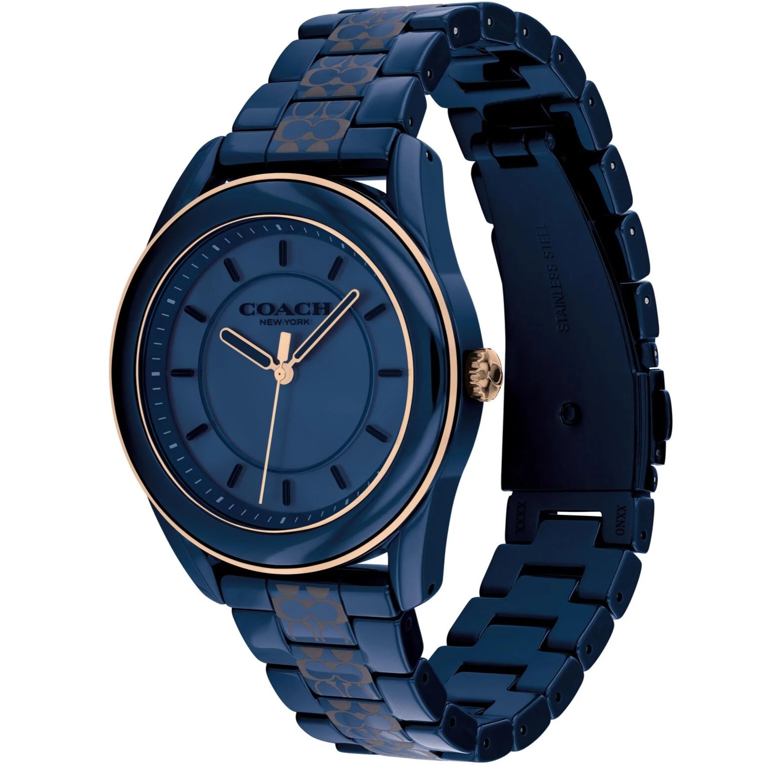 Đồng hồ đeo tay nữ Coach Preston Navy Ceramic 3