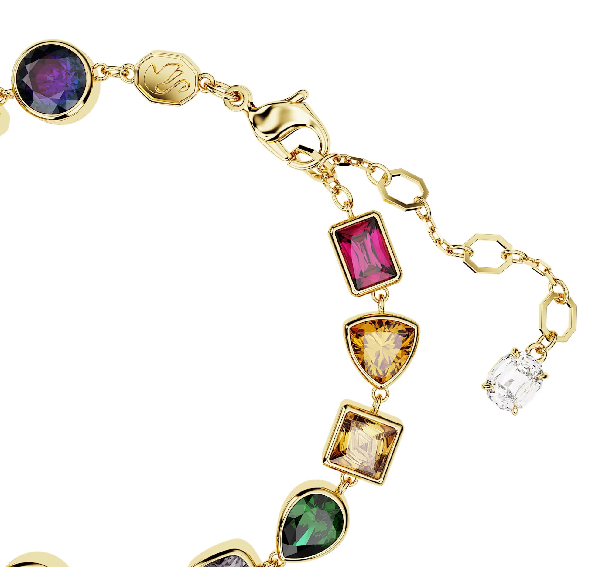 LẮC TAY SWAROVSKI STILLA BRACELET MIXED CUTS MULTICOLORED GOLD-TONE PLATED 5662925 5