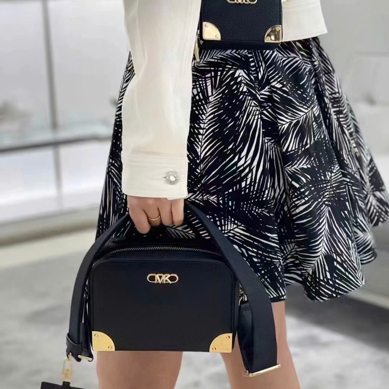 Túi xách MK nữ Michael Kors Estelle Small Pebbled Leather Satchel 8