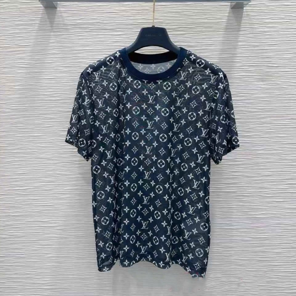 Combo bộ áo thun quần lụa dài xanh dương LV 9