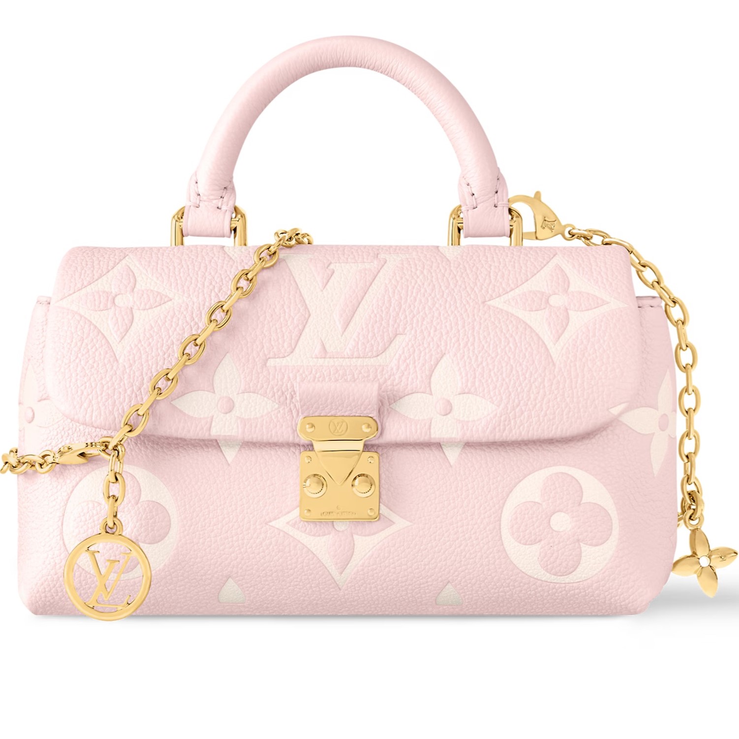 Túi xách LV Louis Vuitton Nano Madeleine Bicolor Monogram Empreinte Rose White Quartz 6