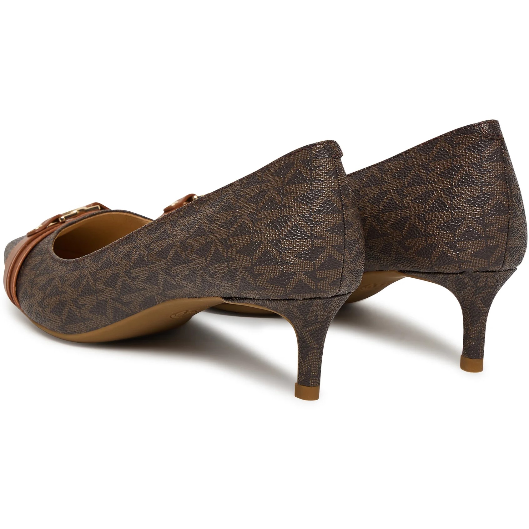 Giày cao gót MK Michael Kors Mandy Flex Signature Logo Pump Brown 40T5MAMP1B 2