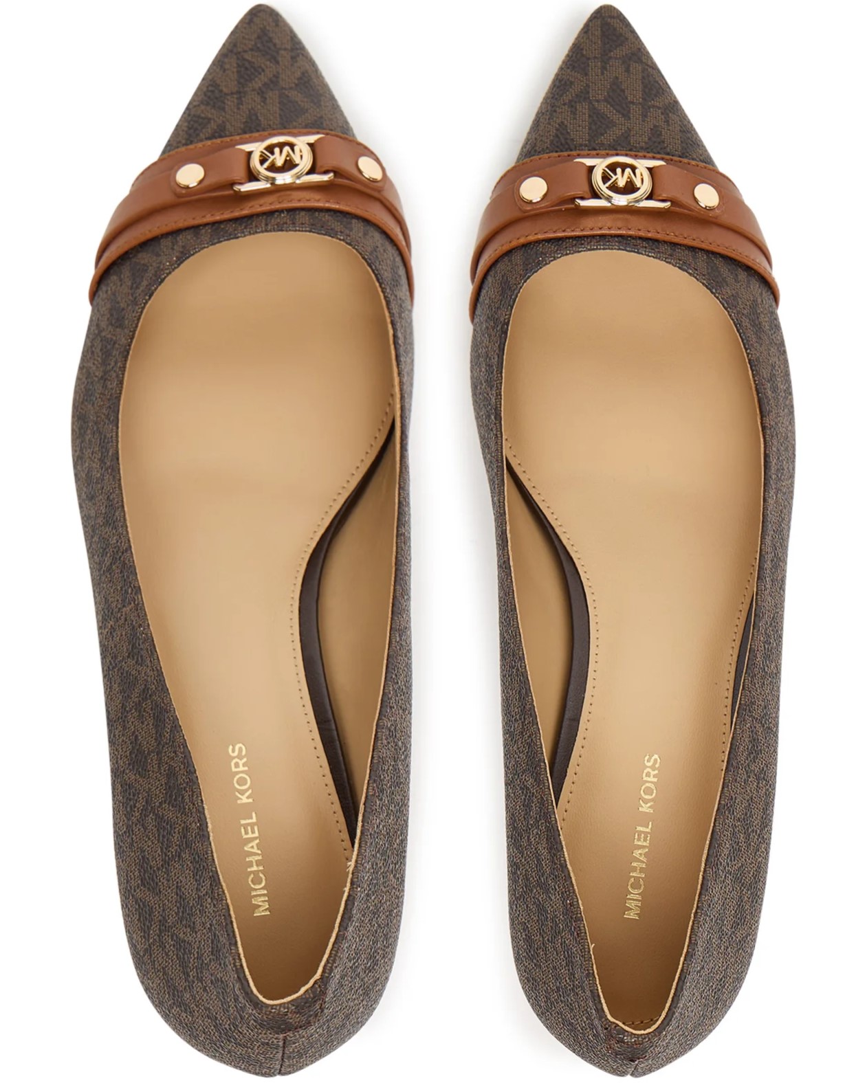 Giày cao gót MK Michael Kors Mandy Flex Signature Logo Pump Brown 40T5MAMP1B 6