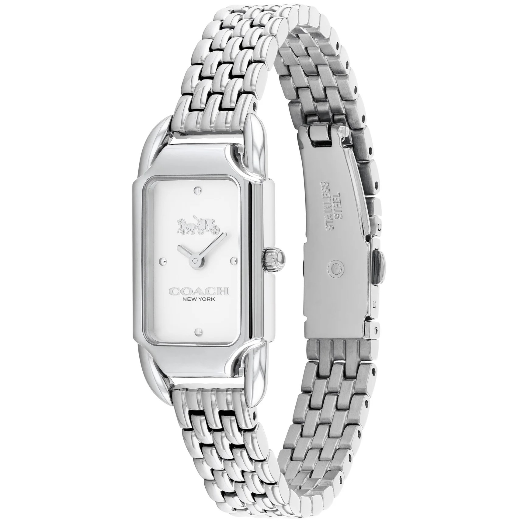 ĐỒNG HỒ ĐEO TAY NỮ COACH CADIE SILVER STAINLESS STEEL WHITE DIAL WOMENS WATCH 14504035 3
