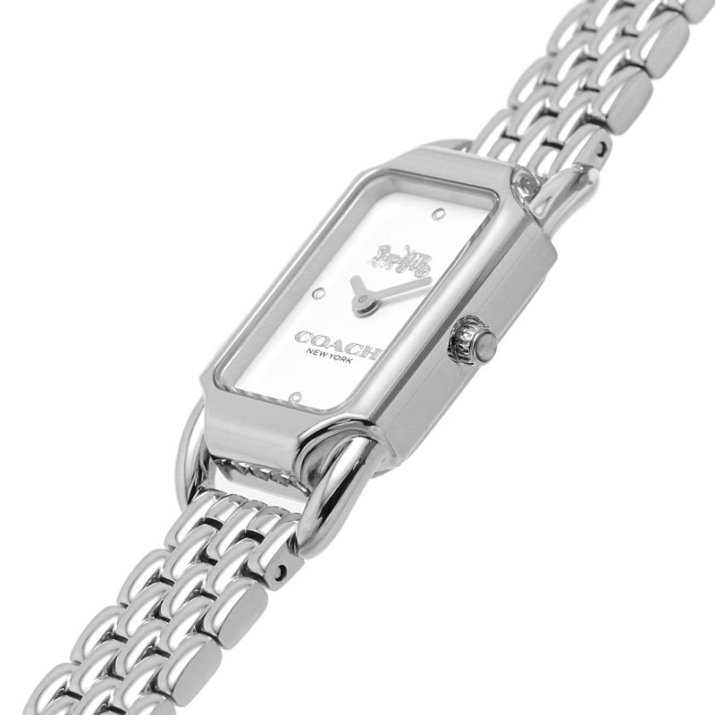 ĐỒNG HỒ ĐEO TAY NỮ COACH CADIE SILVER STAINLESS STEEL WHITE DIAL WOMENS WATCH 14504035 4