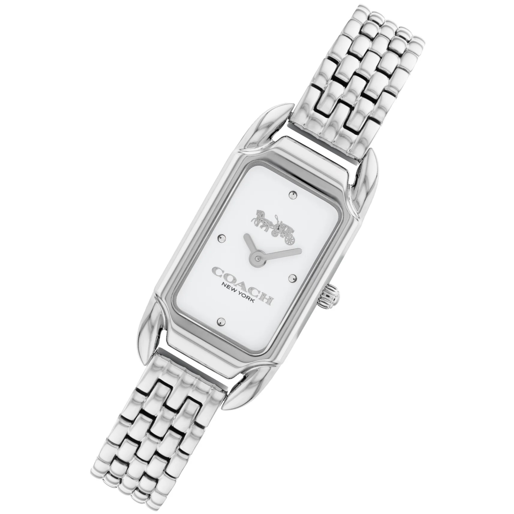 ĐỒNG HỒ ĐEO TAY NỮ COACH CADIE SILVER STAINLESS STEEL WHITE DIAL WOMENS WATCH 14504035 9