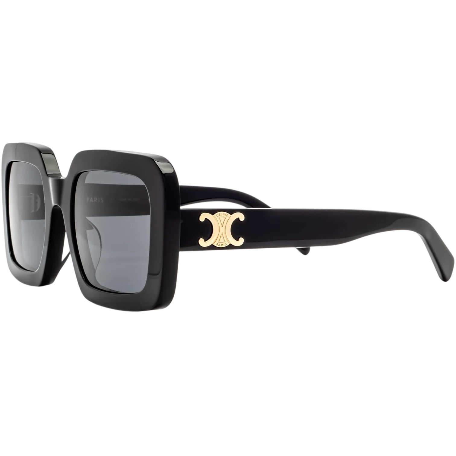 Mắt kính nữ Celine Triomphe Square Sunglasses Black CL40304U 12