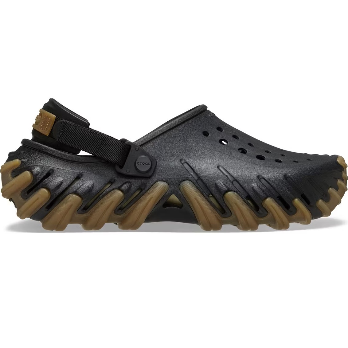 Giày đen Crocs Unisex Echo Gum RO Clog Black 6