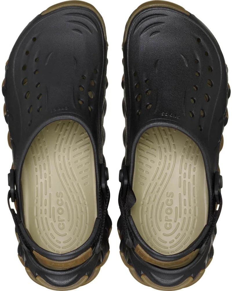 Giày đen Crocs Unisex Echo Gum RO Clog Black 8