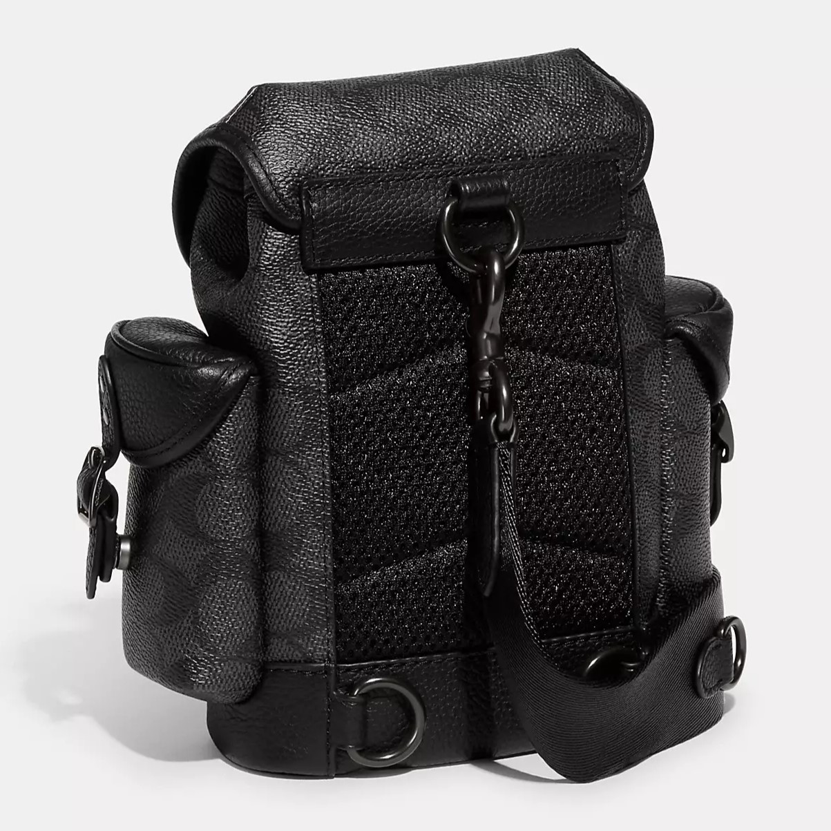 BALO COACH MINI HITCH BACKPACK 13 IN SIGNATURE COATED CANVAS AND SOFT POLISHED PEBBLE LEATHER CE506 3