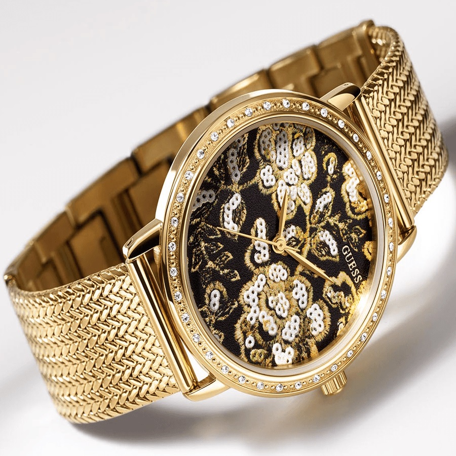 Đồng hồ đeo tay nữ Guess Wildflower Gold Tone Watch U0822L2 10